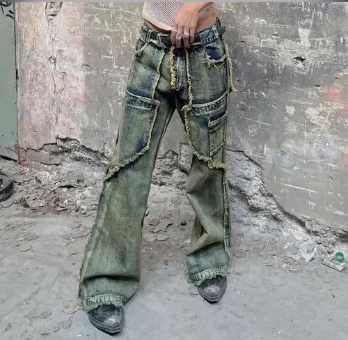 Jean Washing Vintage Raw Jeans Size US 32 / EU 48 - 3 Thumbnail