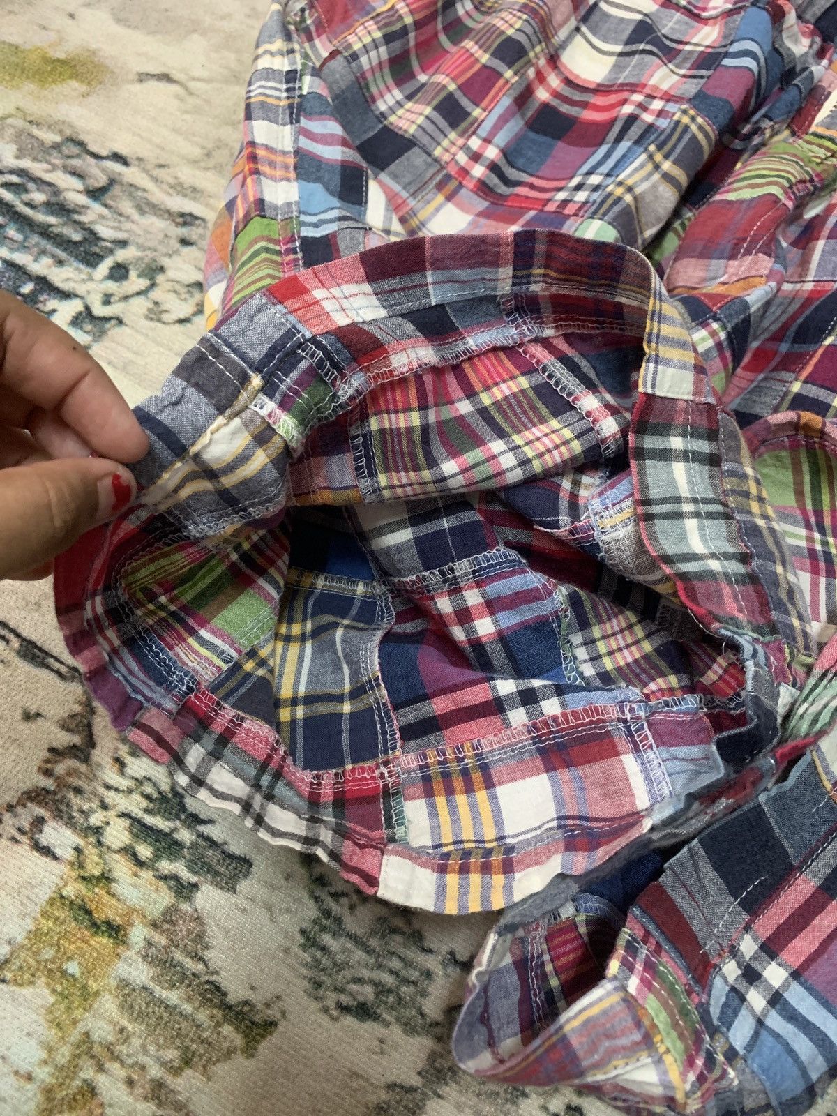 Japanese Brand × Vintage Thruxton patchwork crop pant Size US 34 / EU 50 - 11 Thumbnail