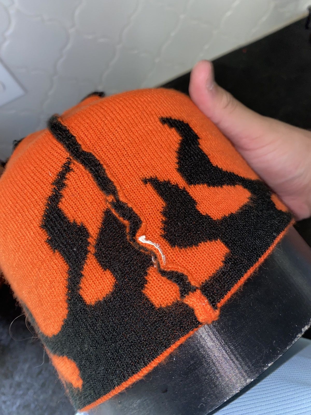 Other Vintage 90s flames knit beanies Size ONE SIZE - 4 Thumbnail