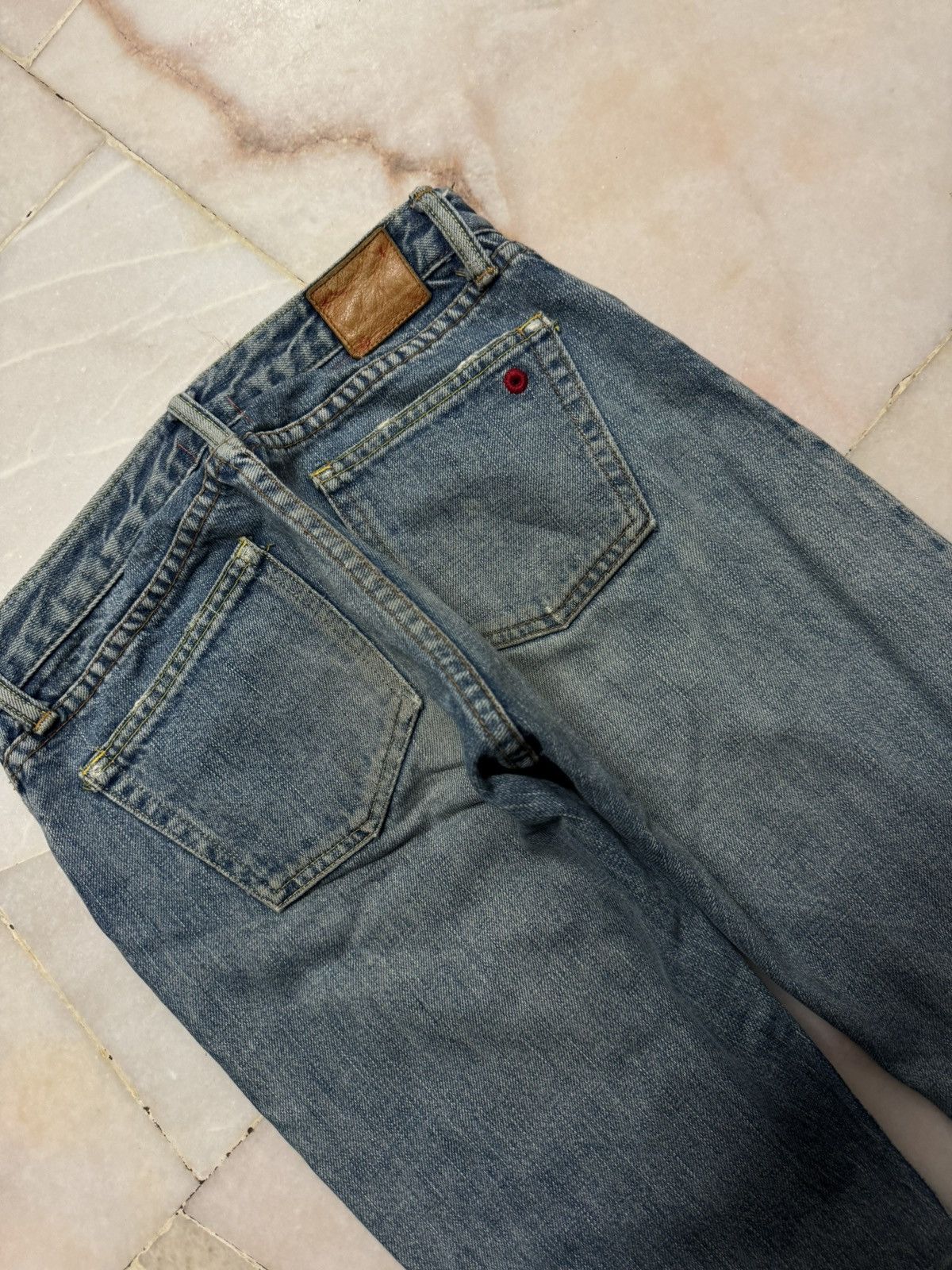 14th Addiction 💥SELVEDGE💥90's KATOTOGI MADE IN JAPAN FADED SELVEDGE FLARED Size US 26 / EU 42 - 15 Thumbnail
