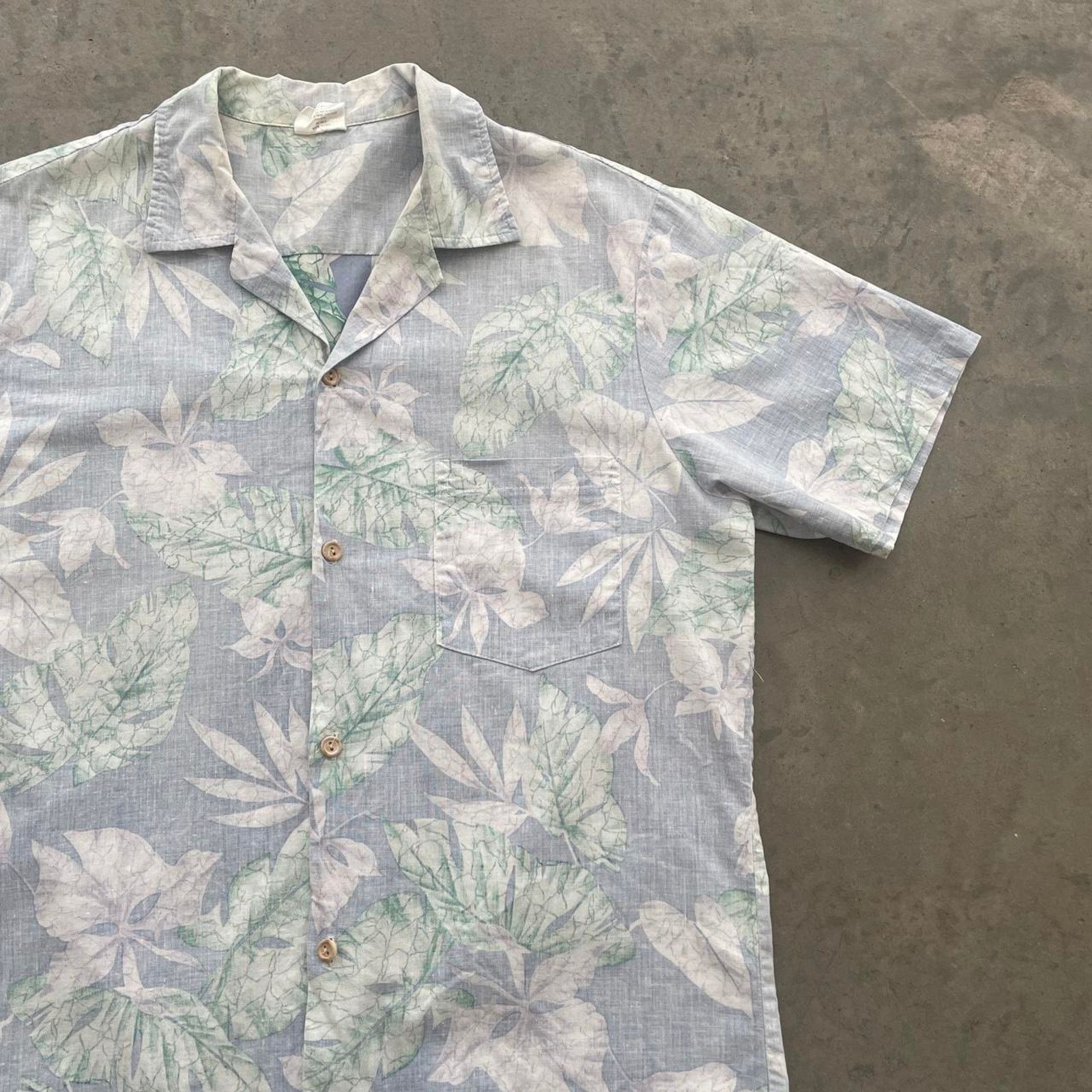 Vintage Vintage Darina Lavender Hawaiian Shirt Size US L / EU 52-54 / 3 - 3 Thumbnail