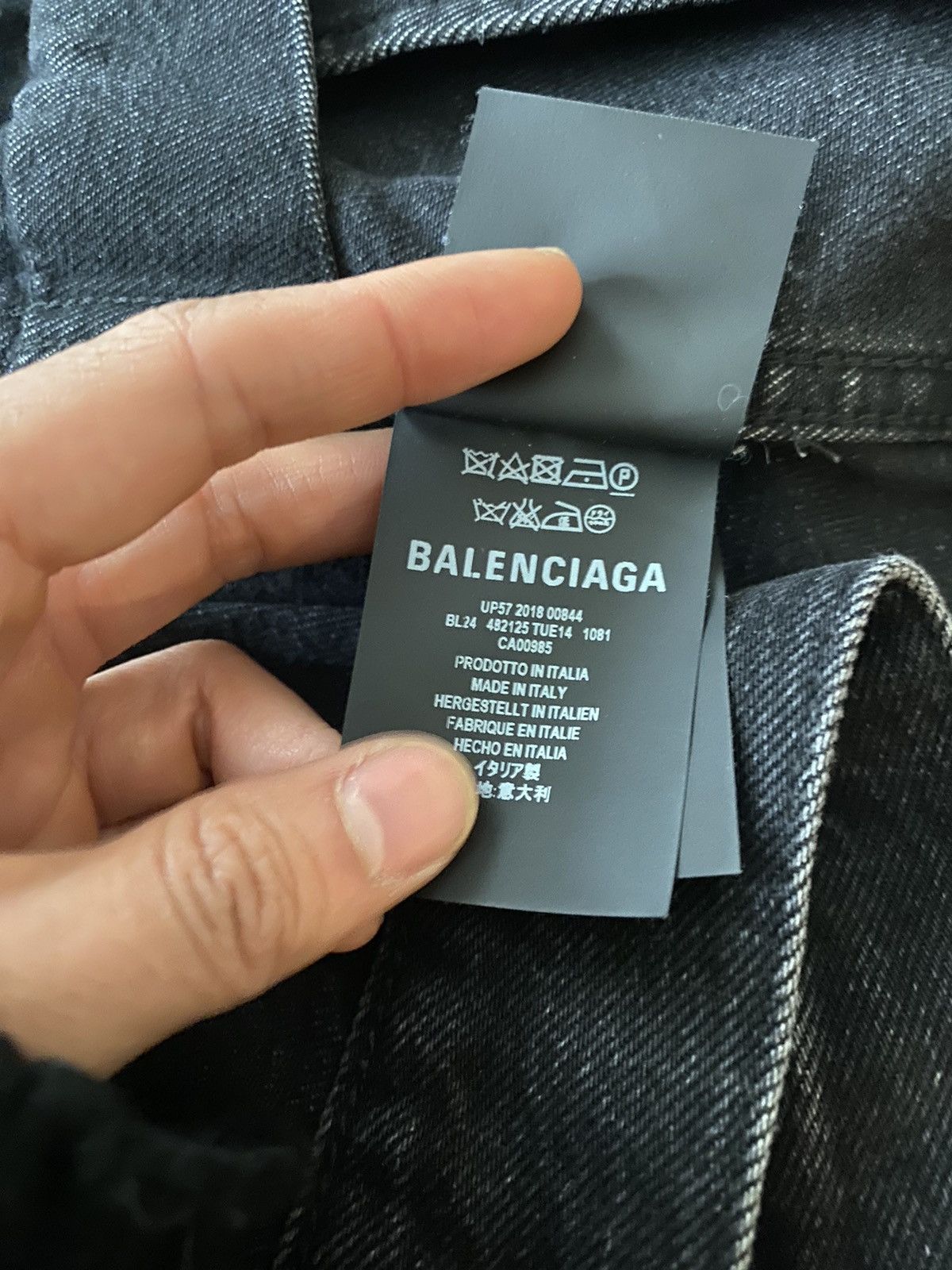 Balenciaga Balenciaga swing black denim jacket Size US M / EU 48-50 / 2 - 7 Thumbnail