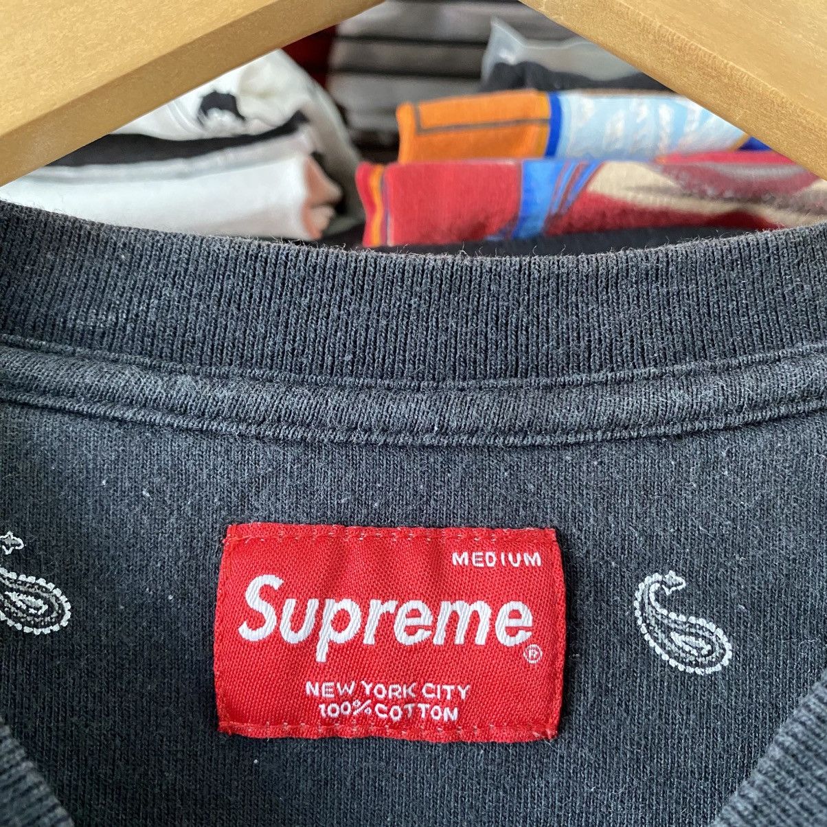 Supreme Vintage Supreme Shirt Paisley Longsleeve Top Black 2005 Size US M / EU 48-50 / 2 - 3 Thumbnail