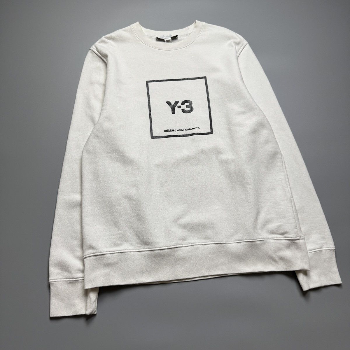 Y-3 Adidas x Yohji Yamamoto - Reflective Square Logo Sweater Size US M / EU 48-50 / 2 - 3 Thumbnail