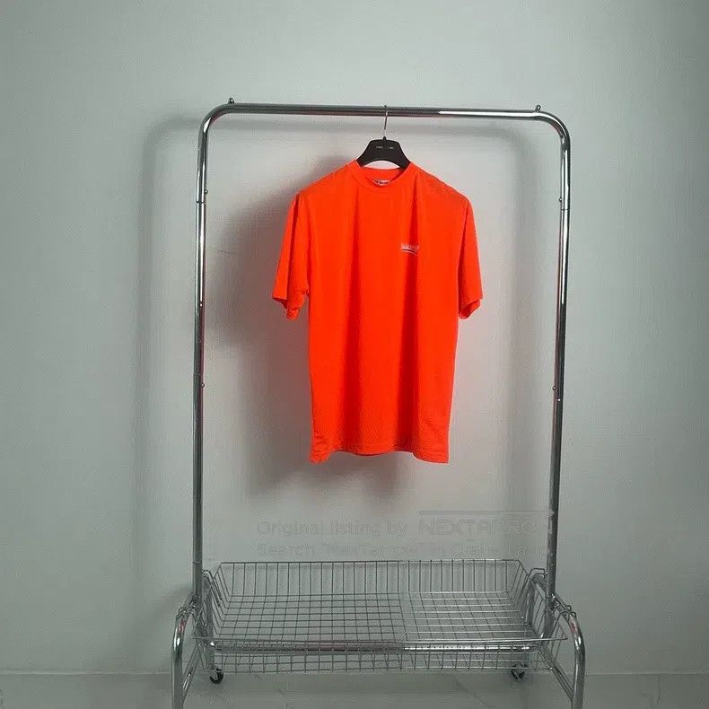 Balenciaga Balenciaga Orange Logo Short Sleeve Size US S / EU 44-46 / 1 - 1 Thumbnail