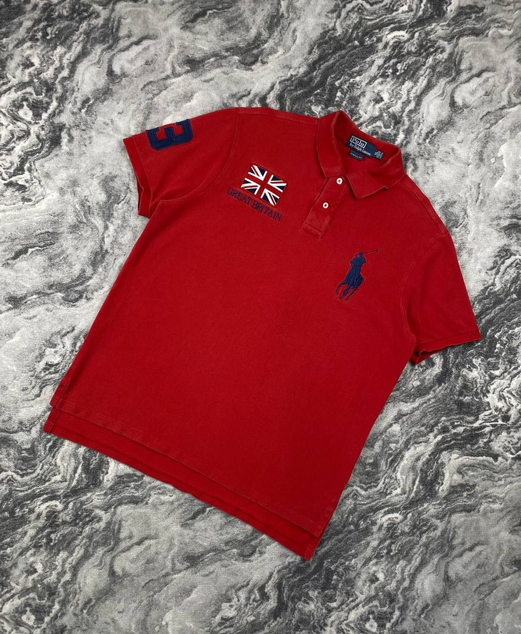 Polo Ralph Lauren Vintage Polo Ralph Lauren Great Britain GBR Rugby Shirt Size US XL / EU 56 / 4 - 1 Thumbnail