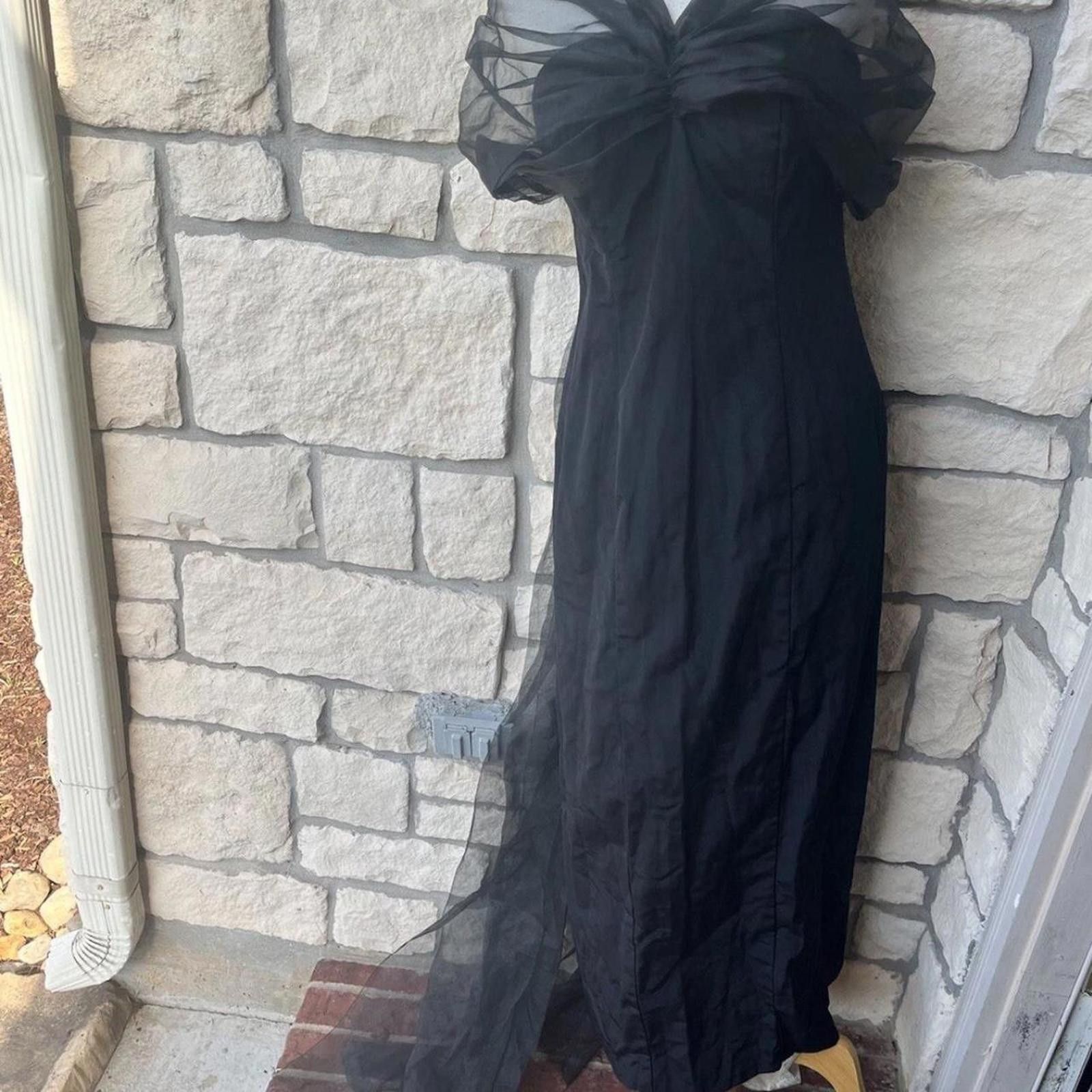 Other Black maxi dress with #gothic #victorian vintage lbd small Size S / US 4 / IT 40 - 2 Thumbnail