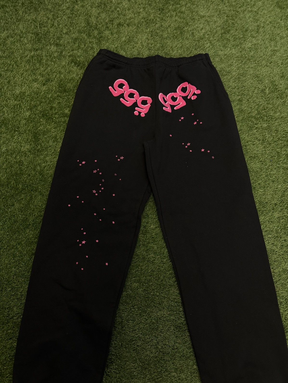 Sp5der Sp5der Worldwide Black Pink Sweatpants Size XL Size US 32 / EU 48 - 3 Thumbnail