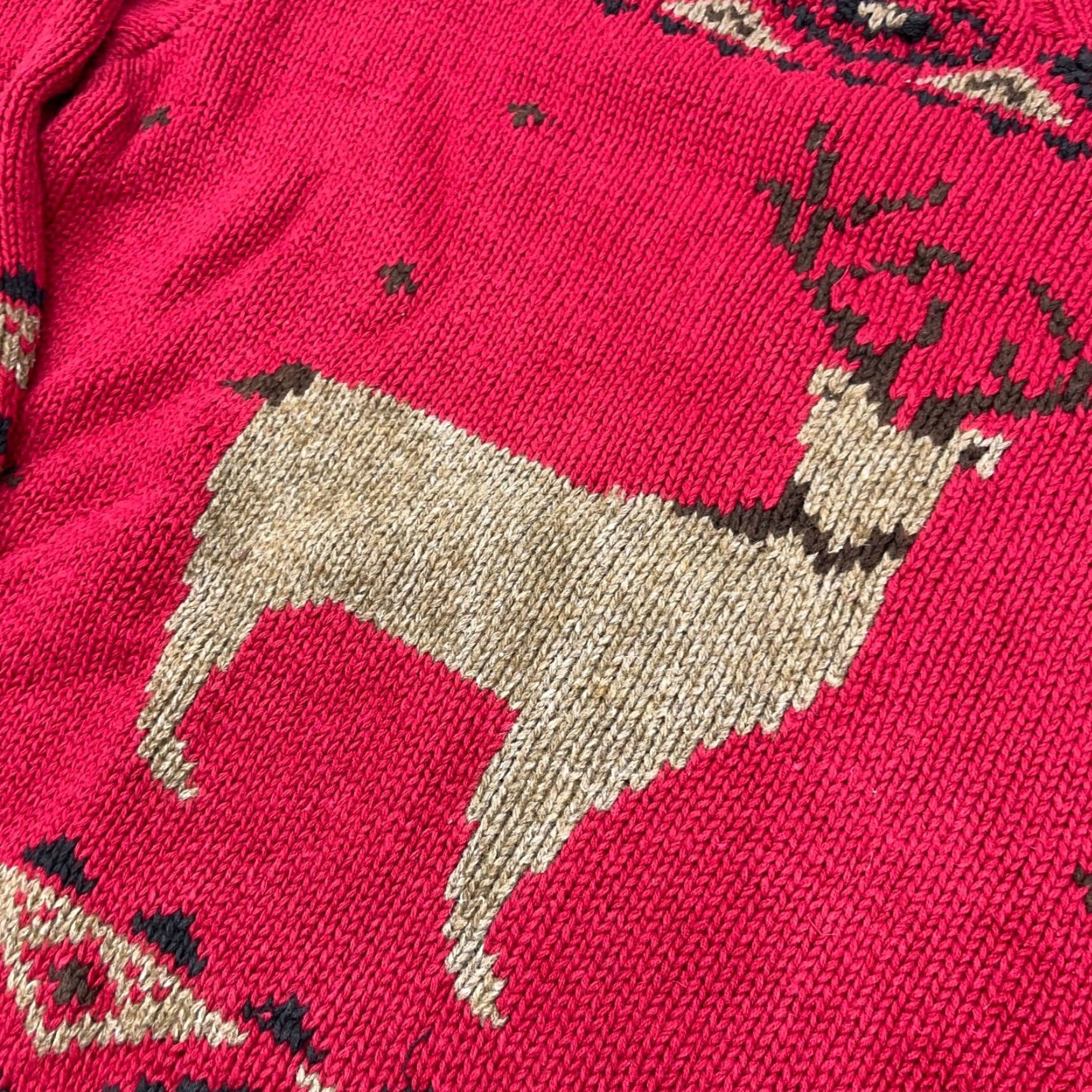 Eddie Bauer VINTAGE Eddie Bauer Sweater Womens Small Red Heavy Knit Mock Neck Cap Sleeve Pullover Winter All Seasons Classic Outdoor Geometric - Mens/Womens Size S / US 4 / IT 40 - 5 Thumbnail