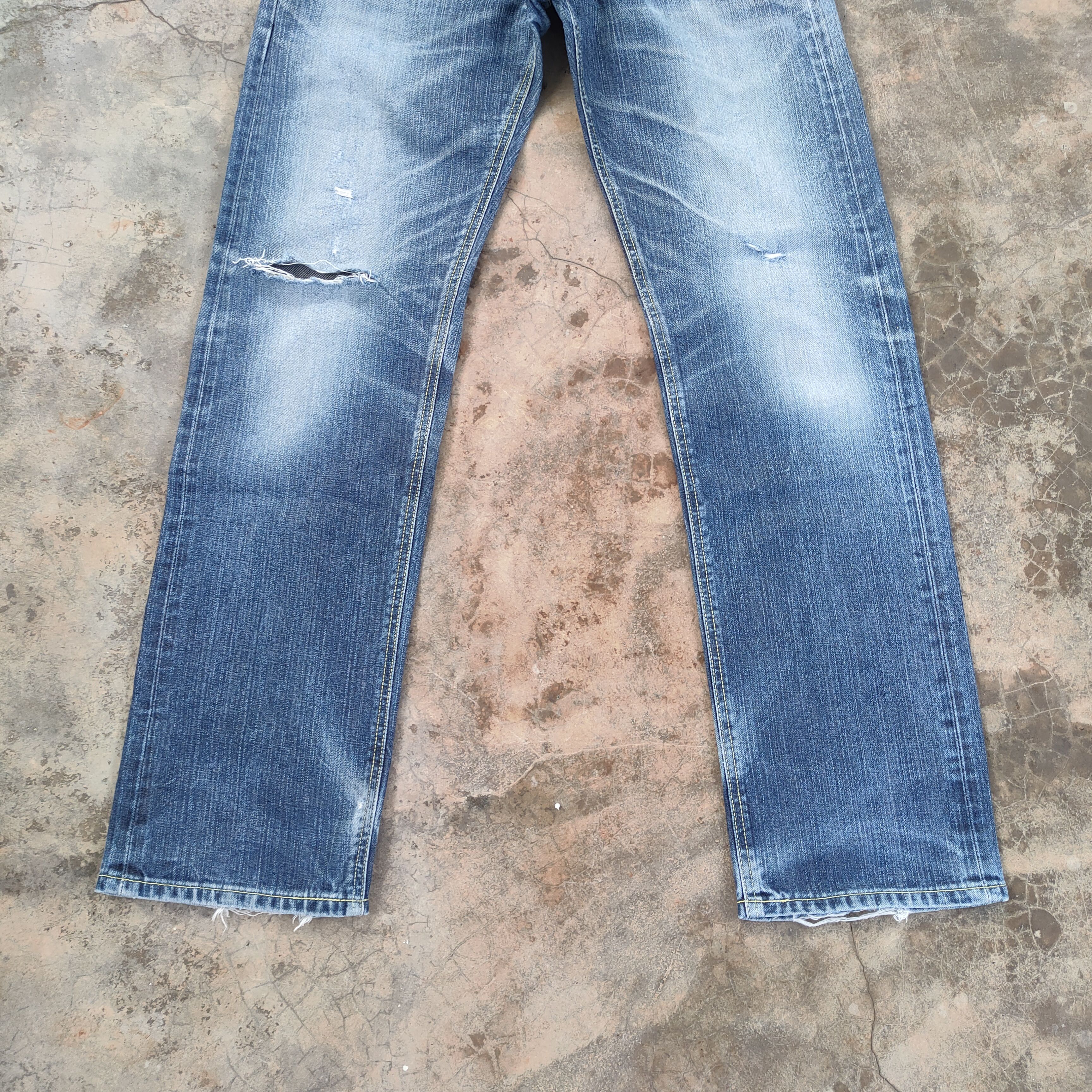 Lee × Vintage W31 VINTAGE LEE RAIDER FADED DISTRESSED DENIM JEAN PANTS Size US 31 - 4 Thumbnail