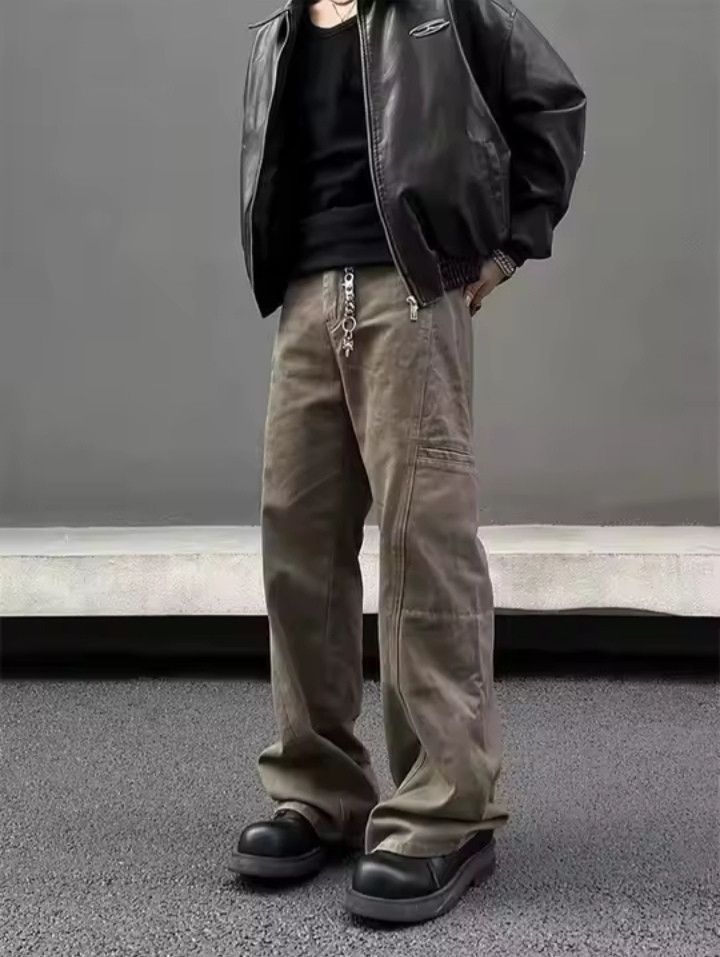 Japanese Brand × Jean Vintage Brown Cargo Washed Jeans Size US 28 / EU 44 - 1 Thumbnail