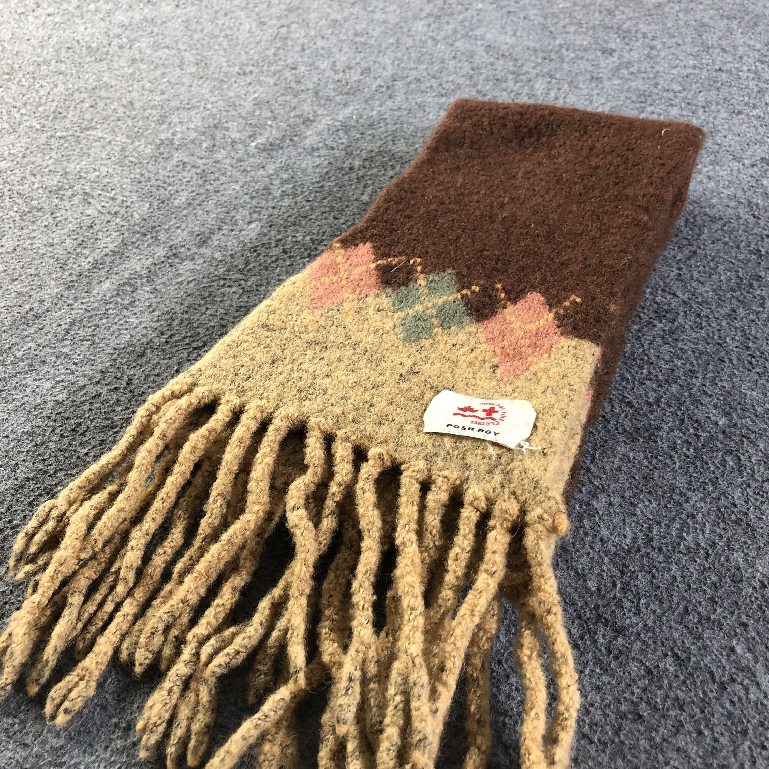 Vintage Posh Boy Wool Scarf Muffler Neckwear V2723 Size ONE SIZE - 4 Thumbnail