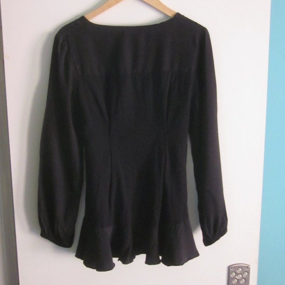 Other Cannisse Paris Womens Black Top Size 2 (US 6 / 8) Size M / US 6-8 / IT 42-44 - 6 Thumbnail
