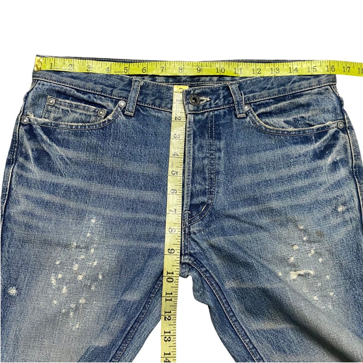 Lounge Lizard Vintage Lounge Lizard Distressed Denim Jeans Size US 31 - 18 Thumbnail