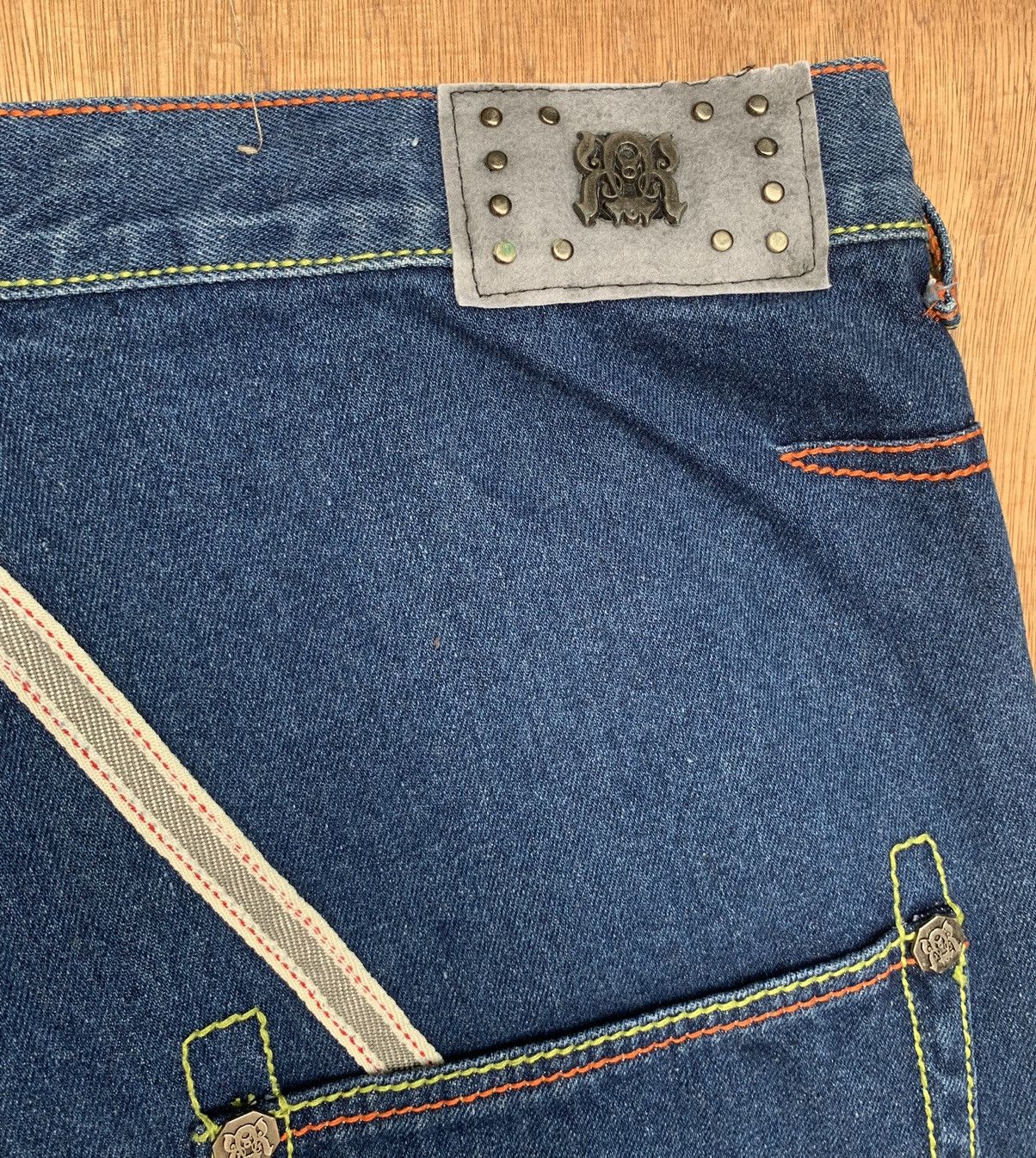Vintage REVE Evisu Logo Japanese Denim Pants Size US 34 / EU 50 - 20 Thumbnail