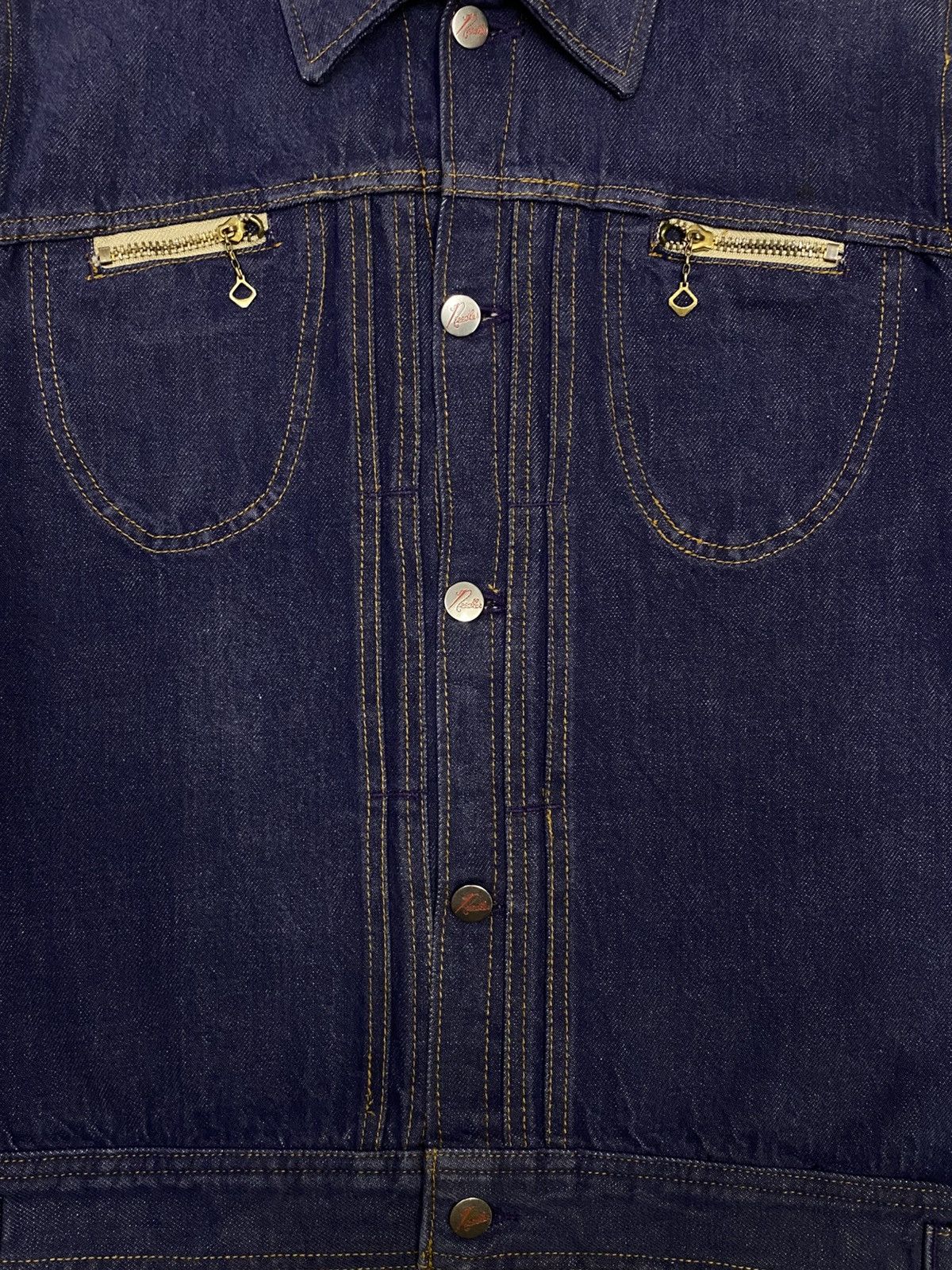 Needles 🪡Needles Selvedge Zip Chest Pocket Denim Jacket Size US S / EU 44-46 / 1 - 16 Thumbnail