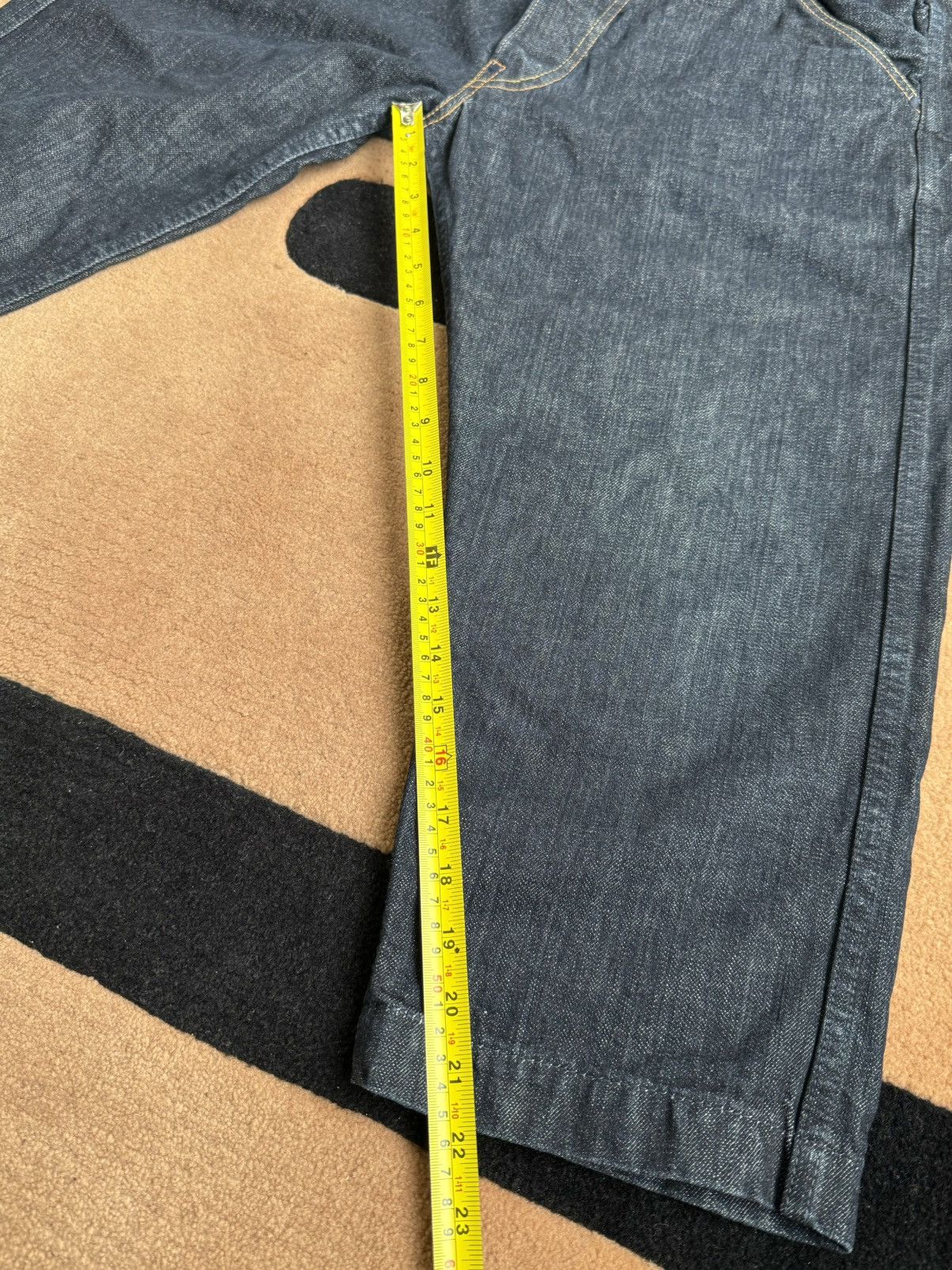 Evisu × Japanese Brand × Vintage evisu little double daicock style cropped jeans size：36 Size US 36 / EU 52 - 13 Thumbnail