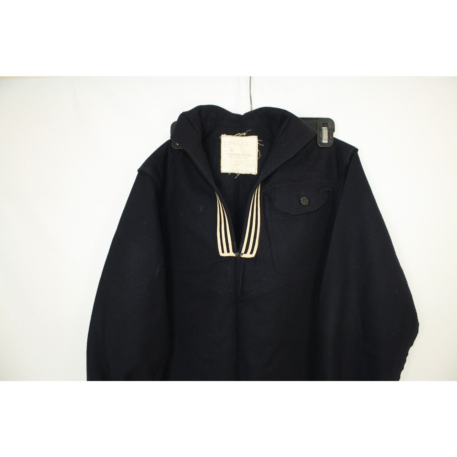 Vintage Vintage US Navy Crackerjack Jumper Vietnam Era Wool Sailor Size US S / EU 44-46 / 1 - 4 Thumbnail