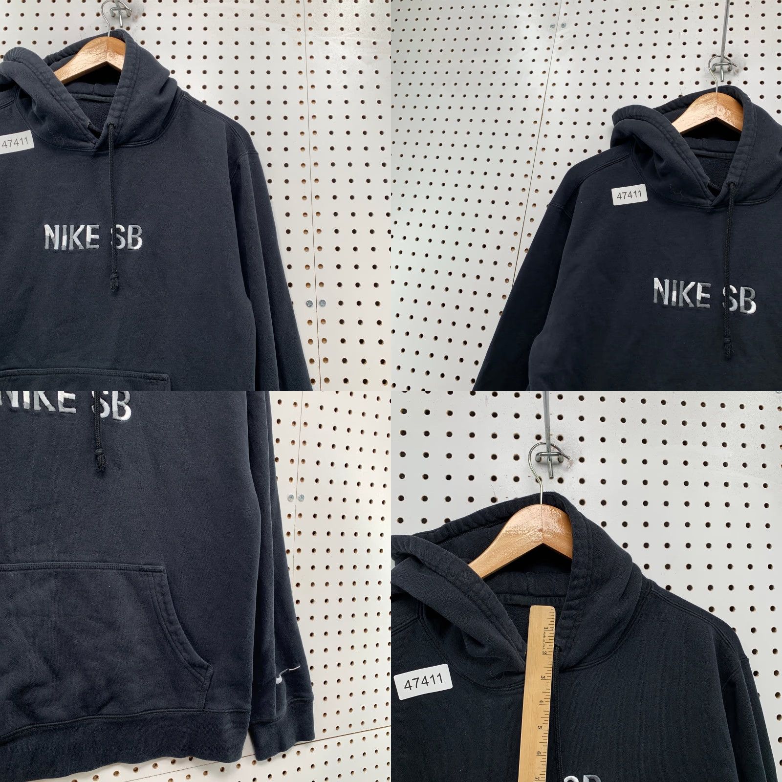 Nike Nike SB Hoodie Sweatshirt Mens M Black Mosaic Logo Embroidered Fleece Size US M / EU 48-50 / 2 - 8 Thumbnail