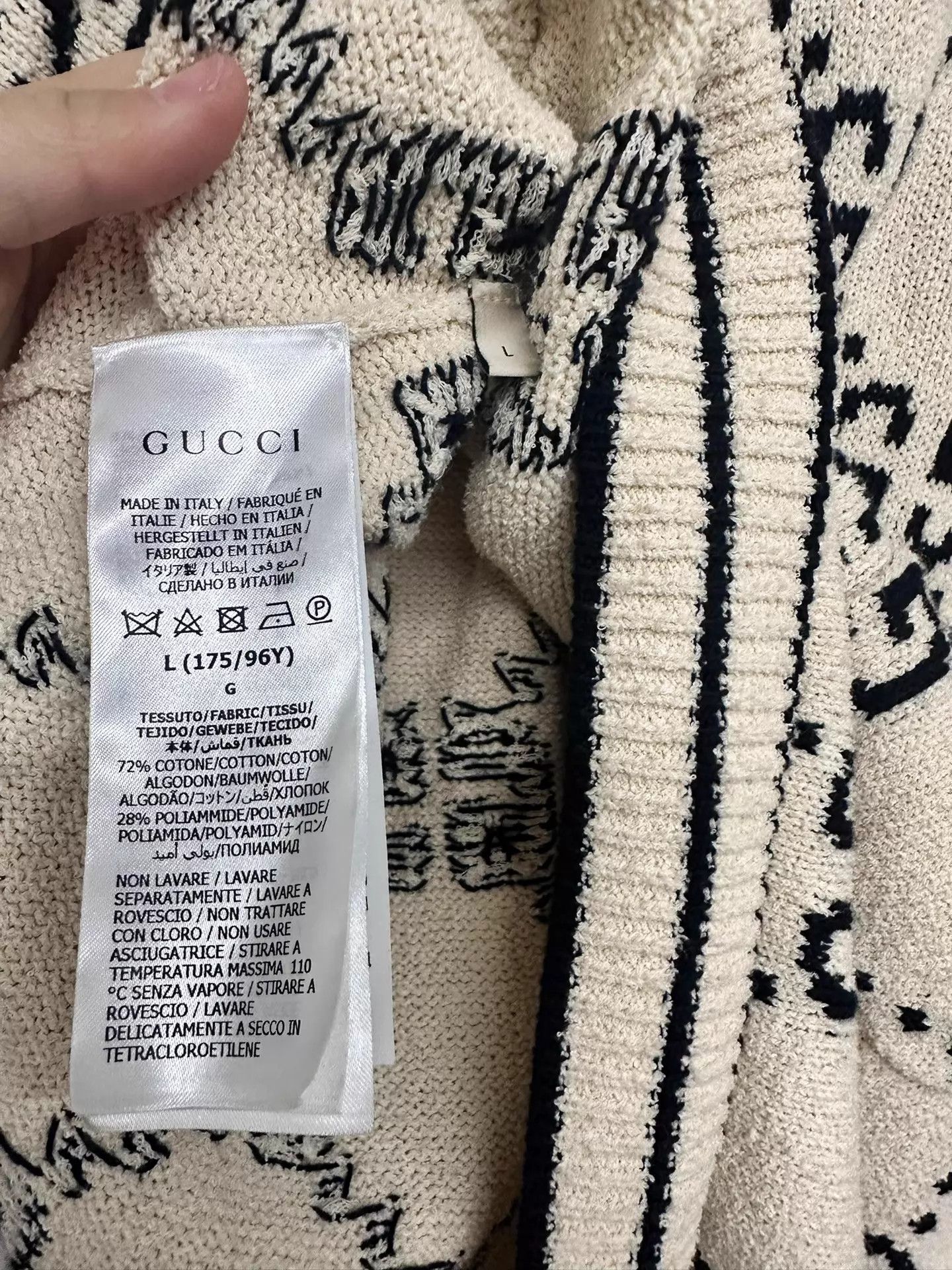 Gucci Gucci GG Knit all over print L dress Size L / US 10 / IT 46 - 6 Thumbnail