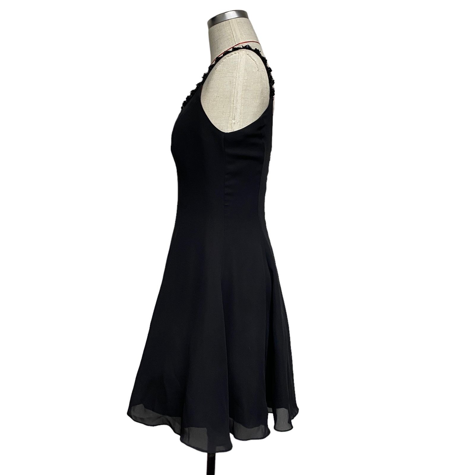 Other Vintage Up Beat Womens Size 7/8 Y2K Sequin Trim Black Dress Size M / US 6-8 / IT 42-44 - 3 Thumbnail