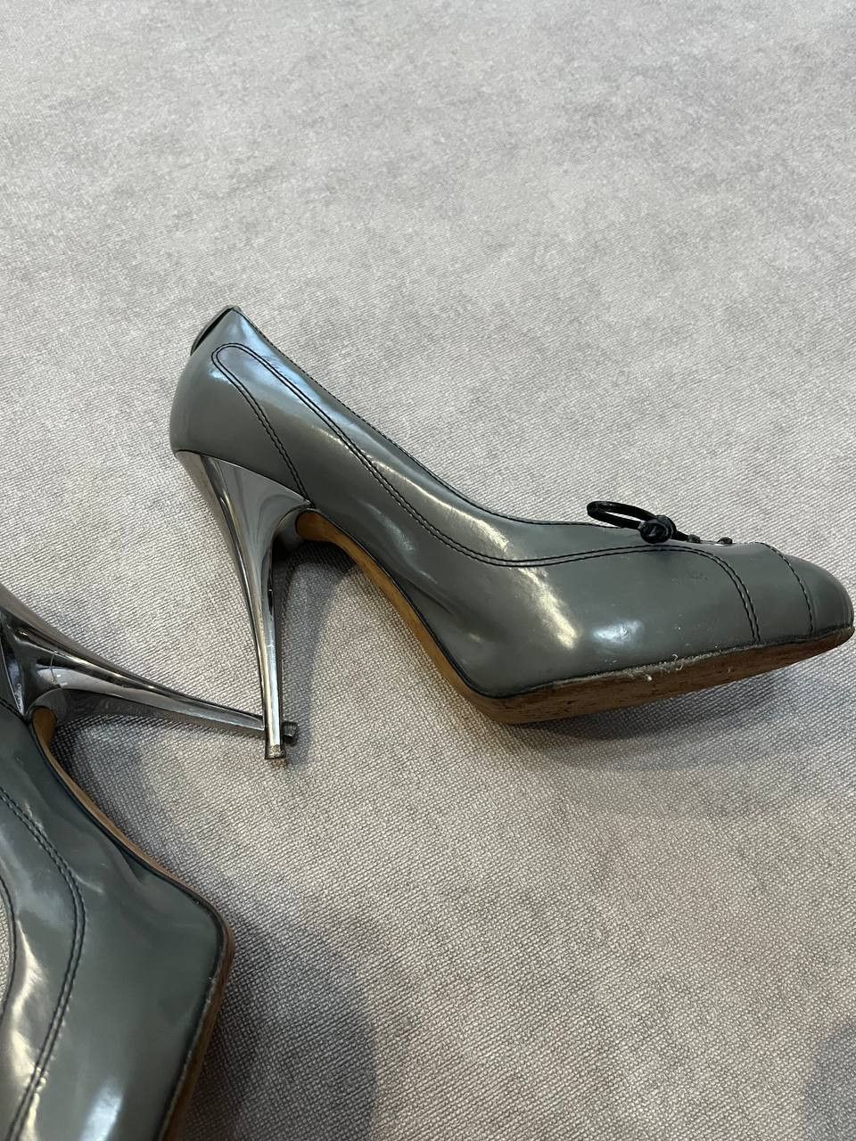 Giuseppe Zanotti Giuseppe Zanotti Open Women`s Rare Pumps Heels Gray 39 US 9 Size US 9 / IT 39 - 7 Thumbnail