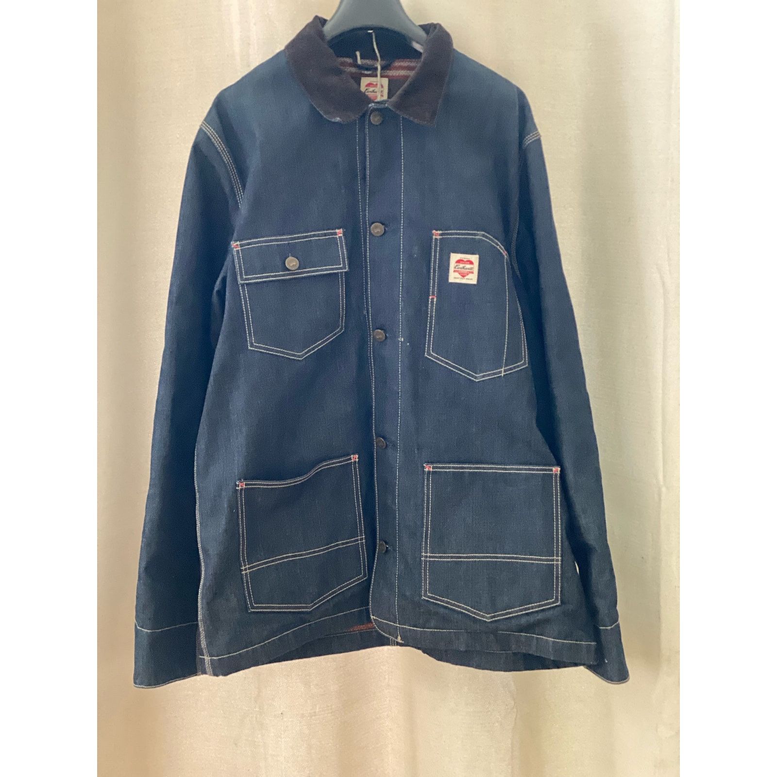Carhartt Heritage WIP State Coat rigid denim. m xxlarge.