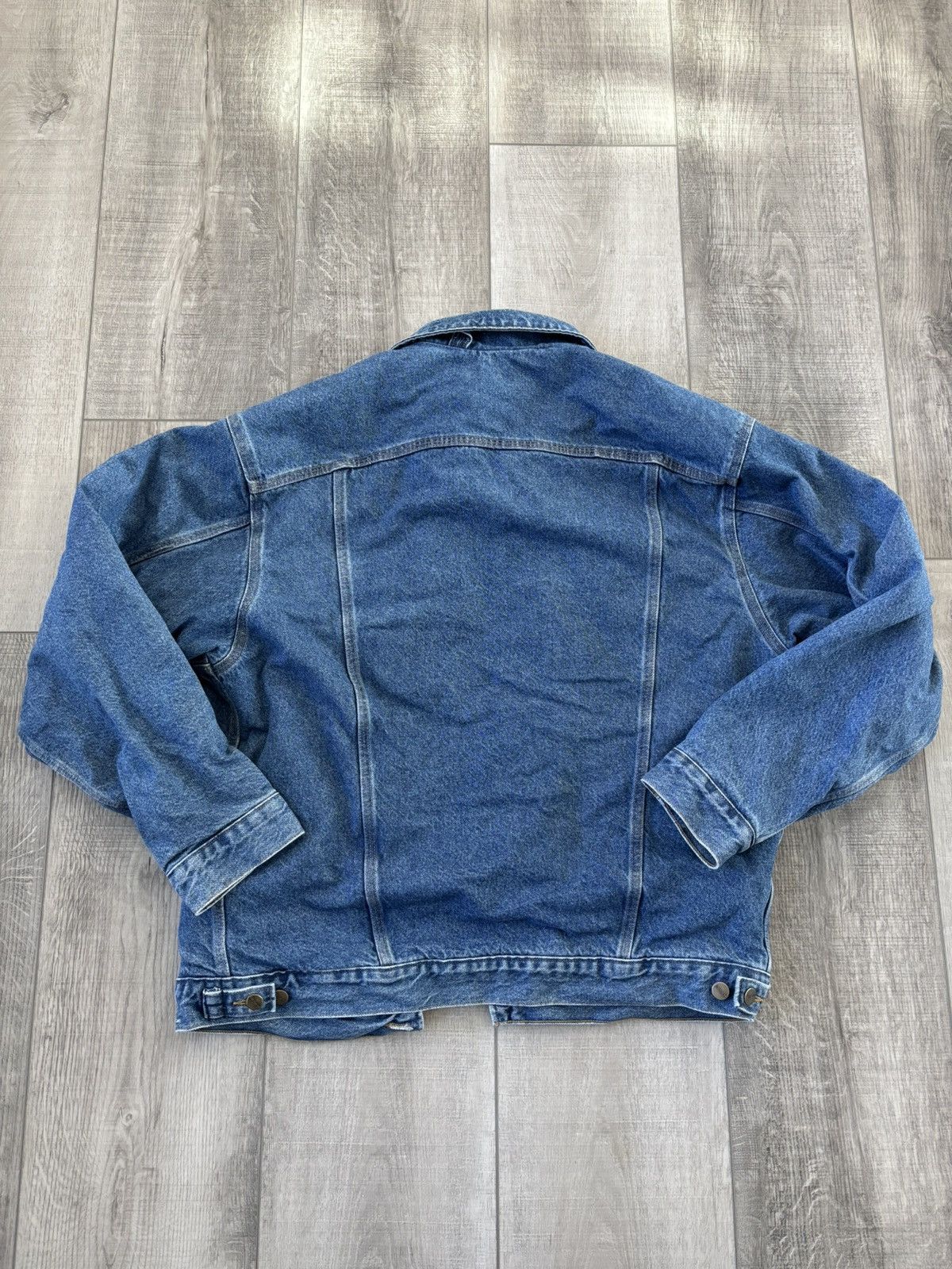 Carhartt × Vintage Rare Carhartt Flannel Lined Denim Jacket Large Tall Size US L / EU 52-54 / 3 - 4 Thumbnail