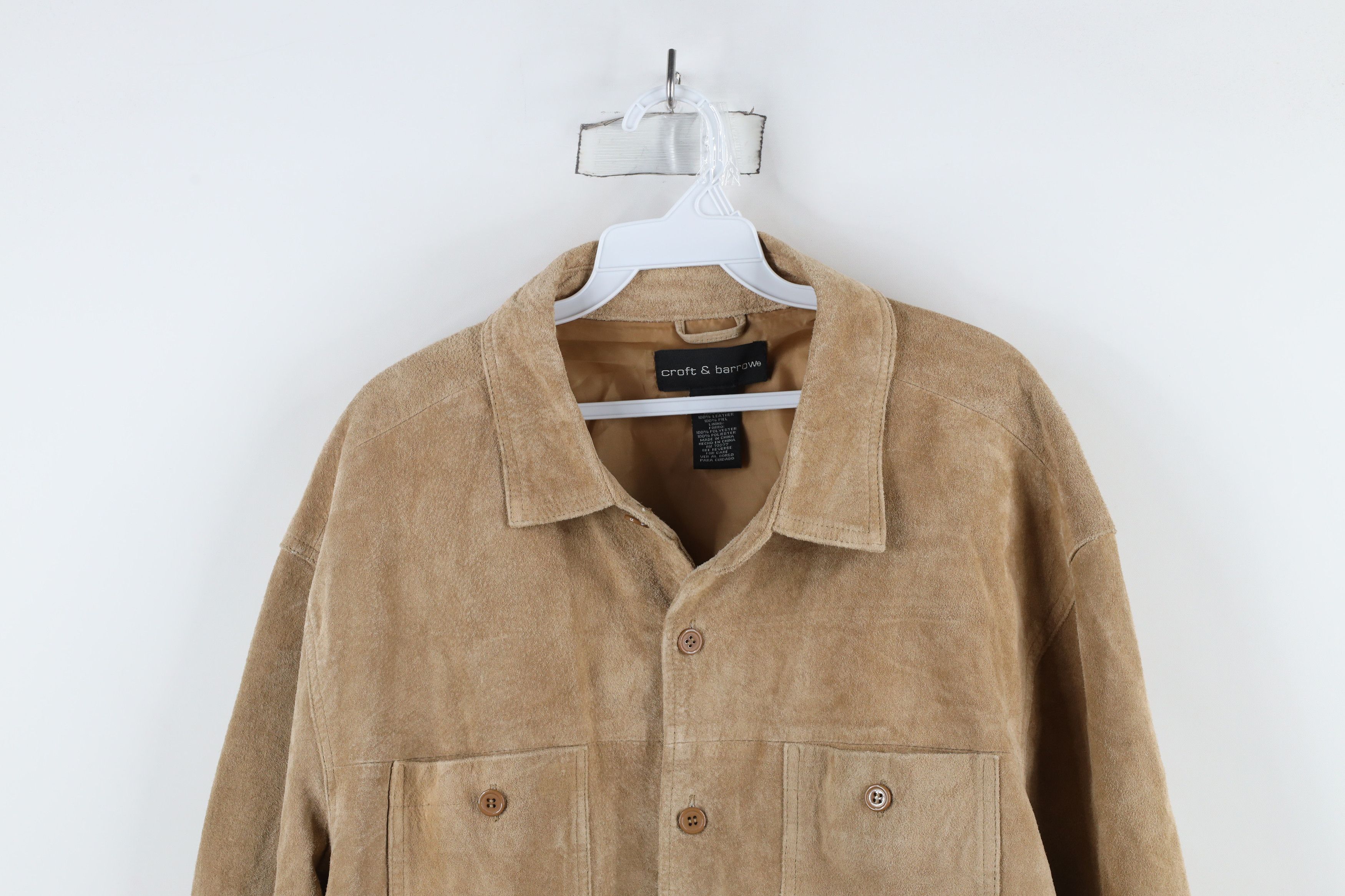 Vintage Vintage 90s Streetwear Collared Button Shirt Jacket Jac Size US L / EU 52-54 / 3 - 2 Thumbnail