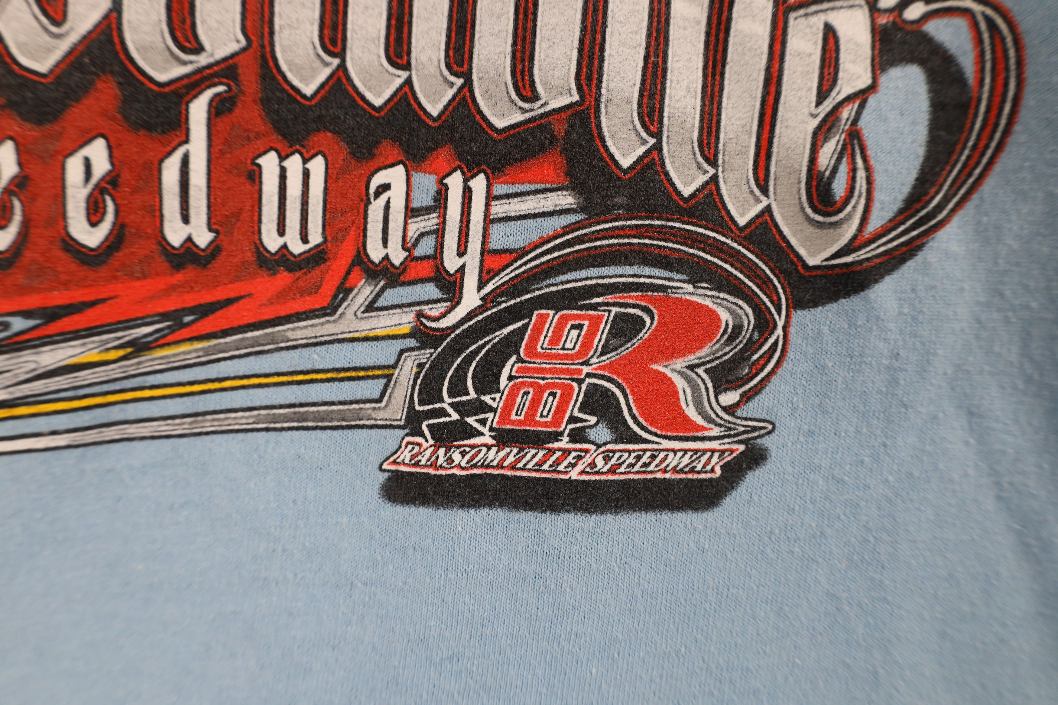 Vintage Vintage Y2K Ransomville Speedway Racing Long Sleeve T-Shirt Size US L / EU 52-54 / 3 - 5 Thumbnail
