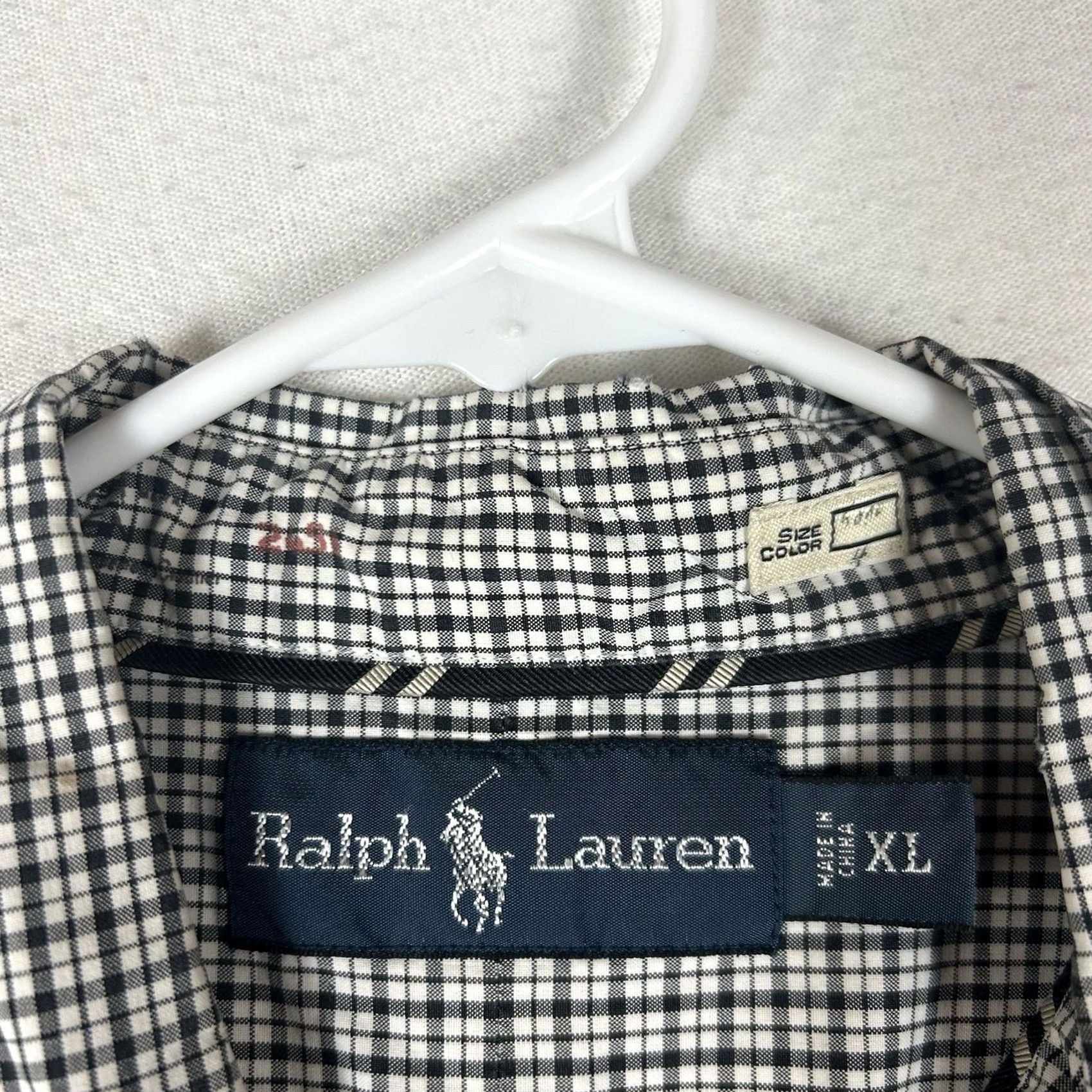Ralph Lauren Ralph Lauren Long Sleeve Button-Up Shirt Mens XL Gray Plaid Polo Big Pony Logo Vintage Size US XL / EU 56 / 4 - 3 Thumbnail