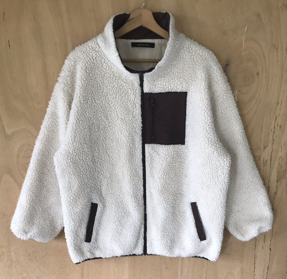 image of Vintage Vence Exchange Sherpa Jackets in White, Women's (Size Large)