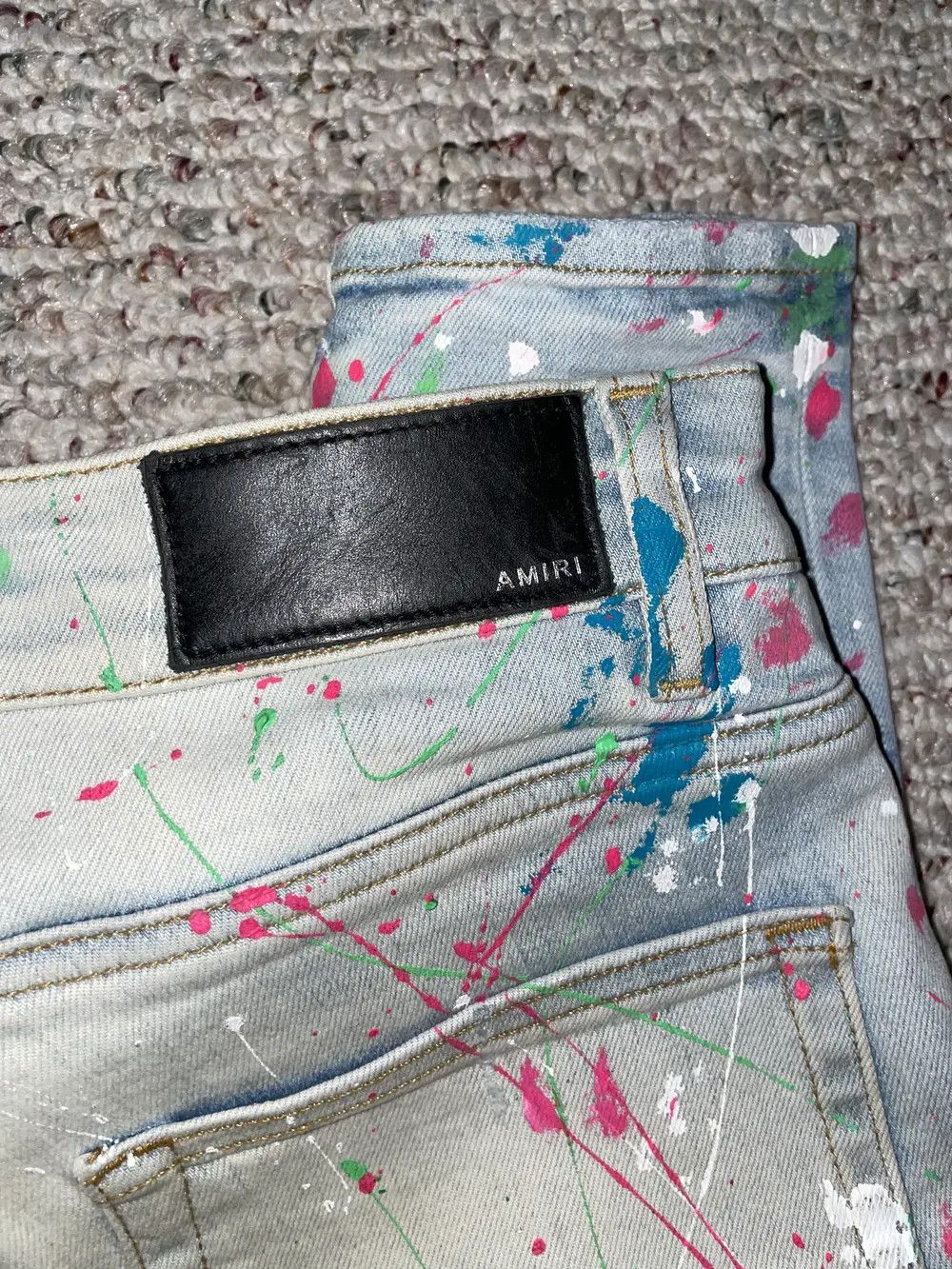 Amiri Amiri Paint Splatter Jeans Size US 31 - 2 Thumbnail