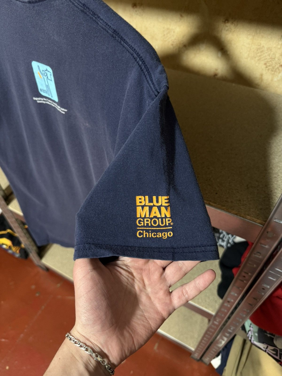 Band Tees × Vintage Vintage 90’s Blue Man Group Rock Concert Movements T-Shirt Size US L / EU 52-54 / 3 - 5 Thumbnail