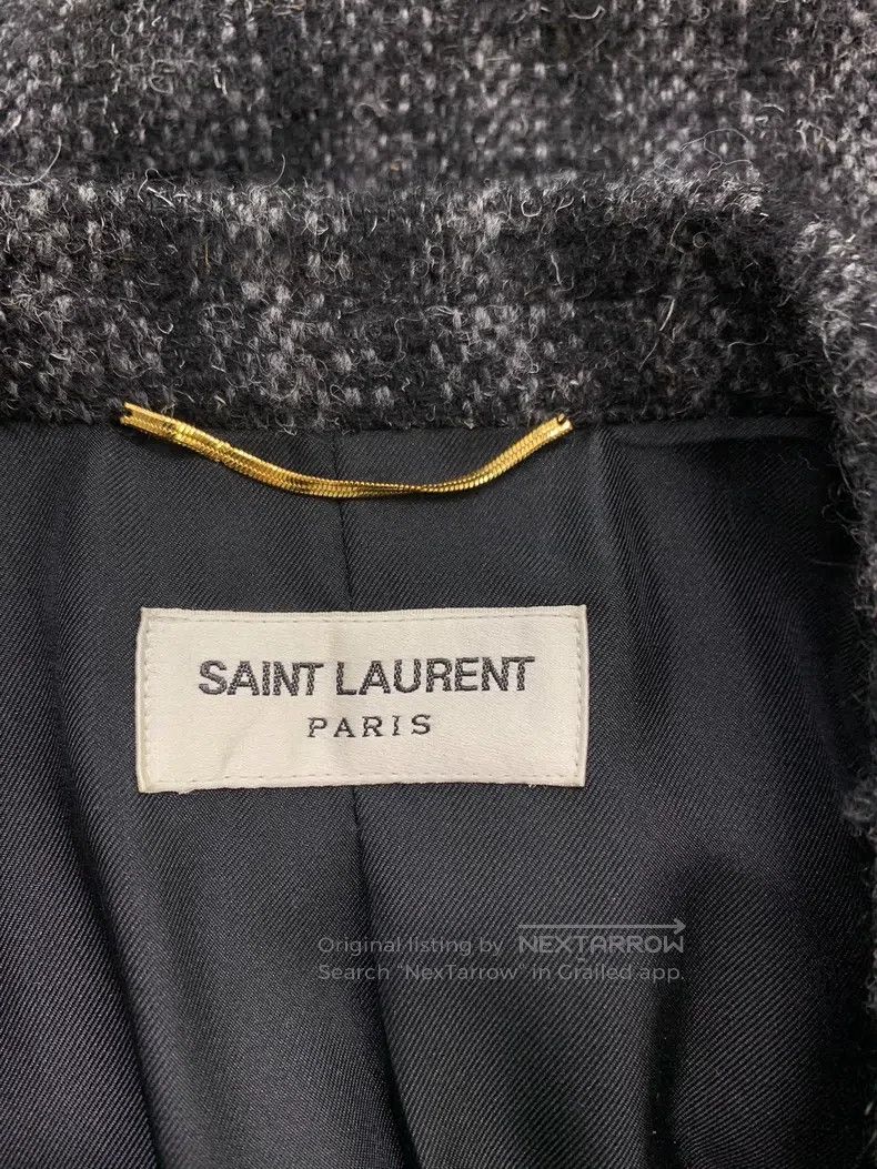Saint Laurent Paris Saint Laurent Paris Gray Striped Wool Suit Size XS / US 0-2 / IT 36-38 - 4 Thumbnail