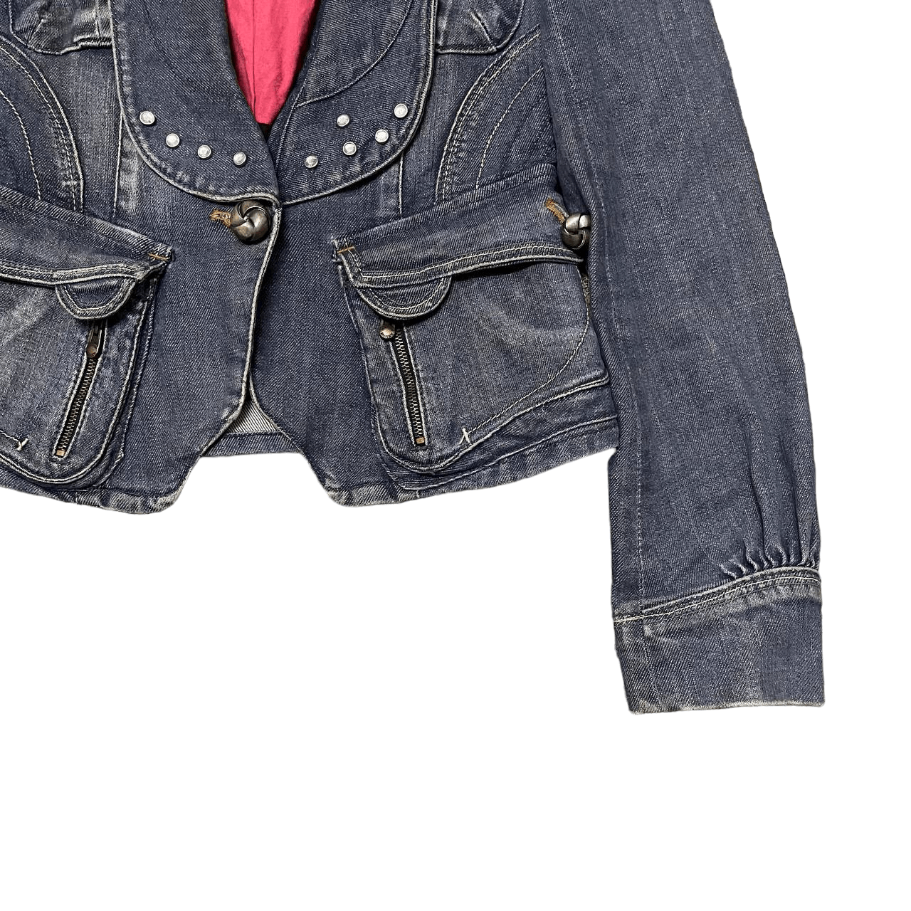 If Six Was Nine Vtg Mcginnn Denim Indigo Jacket If Six Was Nine Inspired Size XS / US 0-2 / IT 36-38 - 4 Thumbnail
