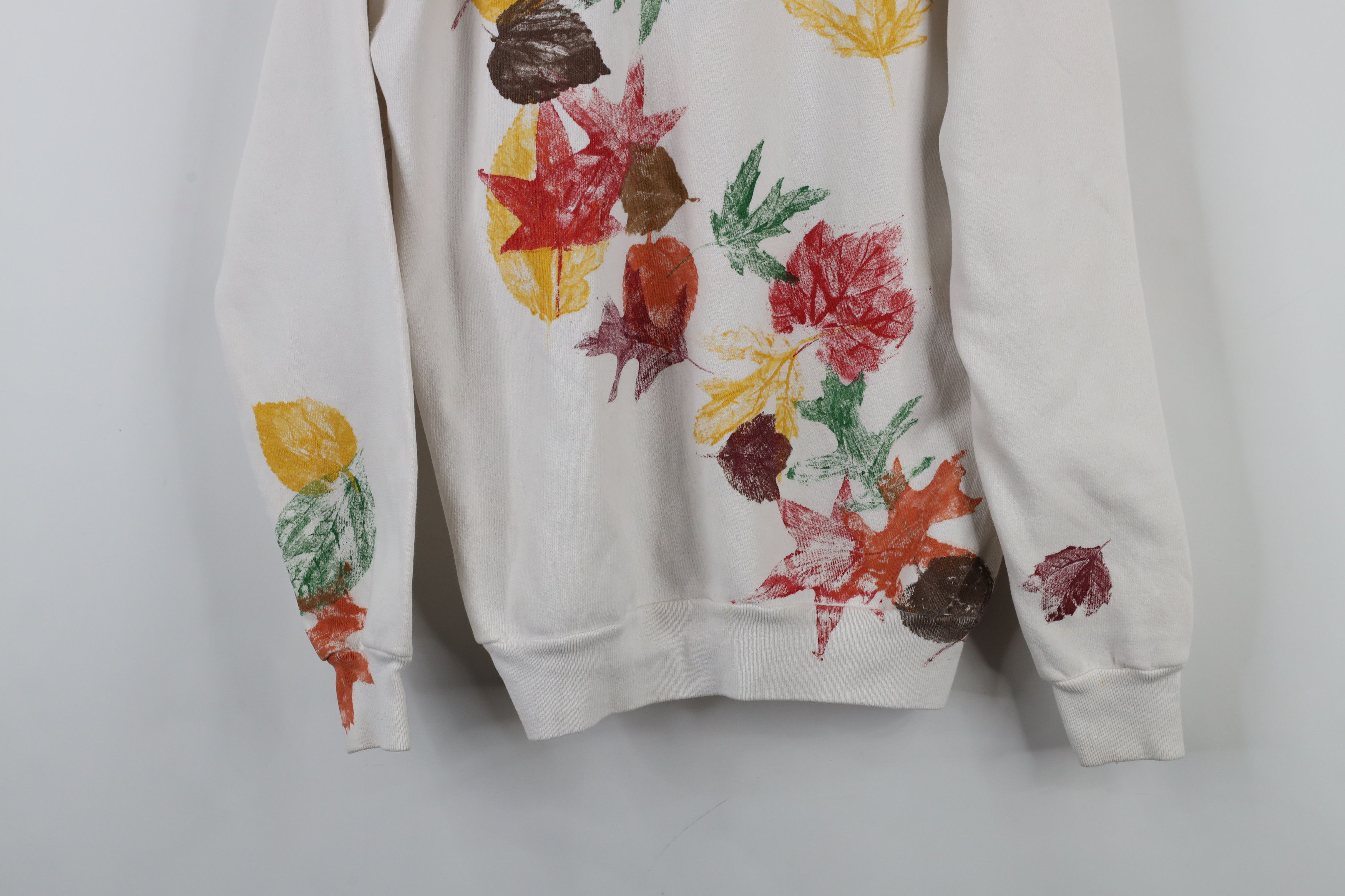 Vintage Vintage 80s 90s Streetwear Nature Leaf Stamp Sweatshirt USA Size L / US 10 / IT 46 - 3 Thumbnail