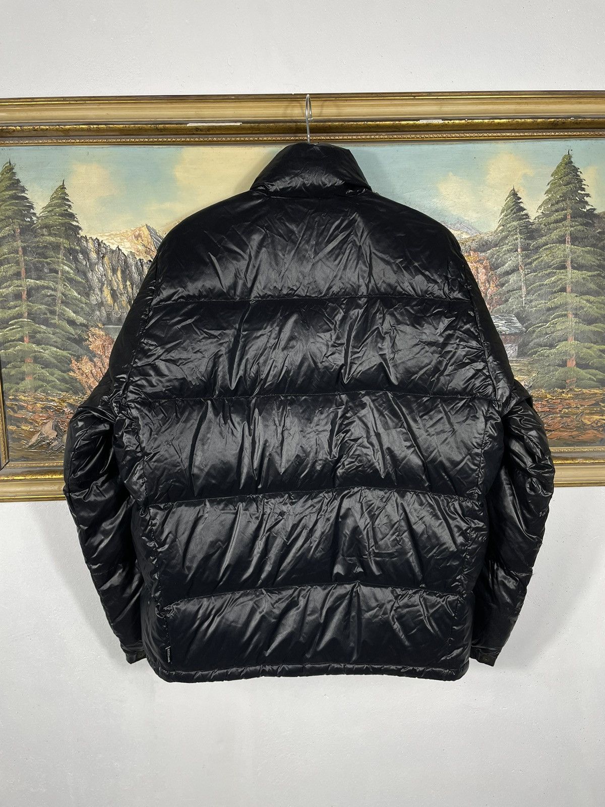 Designer × Moncler Moncler Grenoble Giubbotto Black Puffer Hoodie Shiny Drill Size US M / EU 48-50 / 2 - 5 Thumbnail