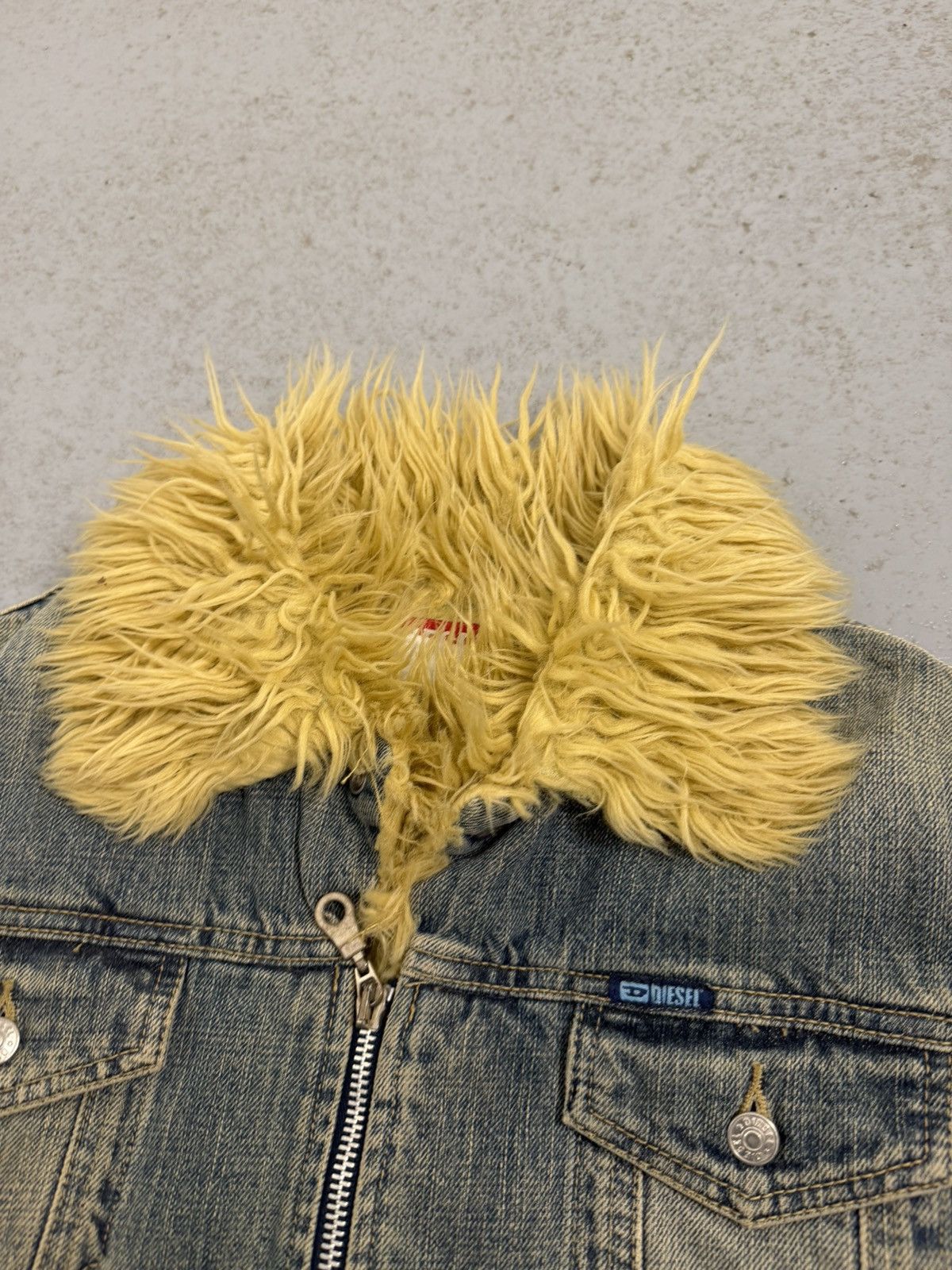 Diesel Vintage 00s Diesel Fur Y2K Jeans Jacket Size S / US 4 / IT 40 - 2 Thumbnail