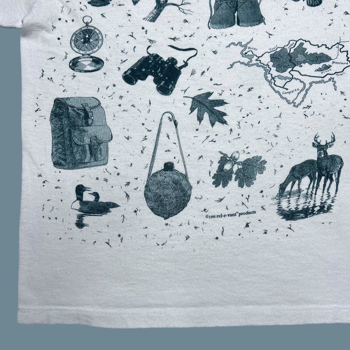 Vintage Vintage 1995 Relevant Products Nature Wear Double Sided Tee Size US S / EU 44-46 / 1 - 12 Thumbnail