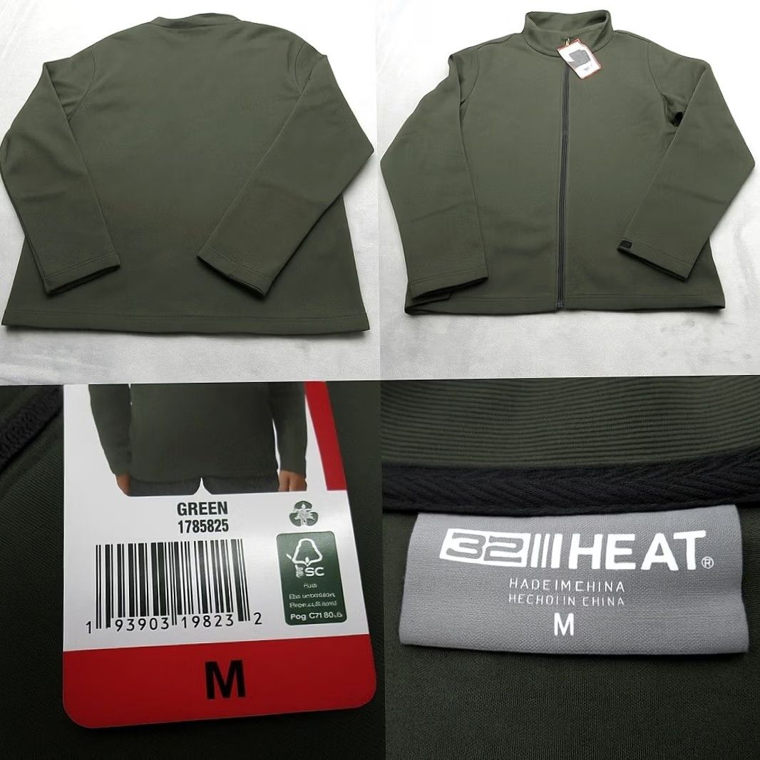 Vintage 32 Degrees Heat Softshell Jacket Mens M Green Full Zip Pockets Lightweight Breathable Windbreaker Outdoor Casual 90s? Size US M / EU 48-50 / 2 - 2 Thumbnail