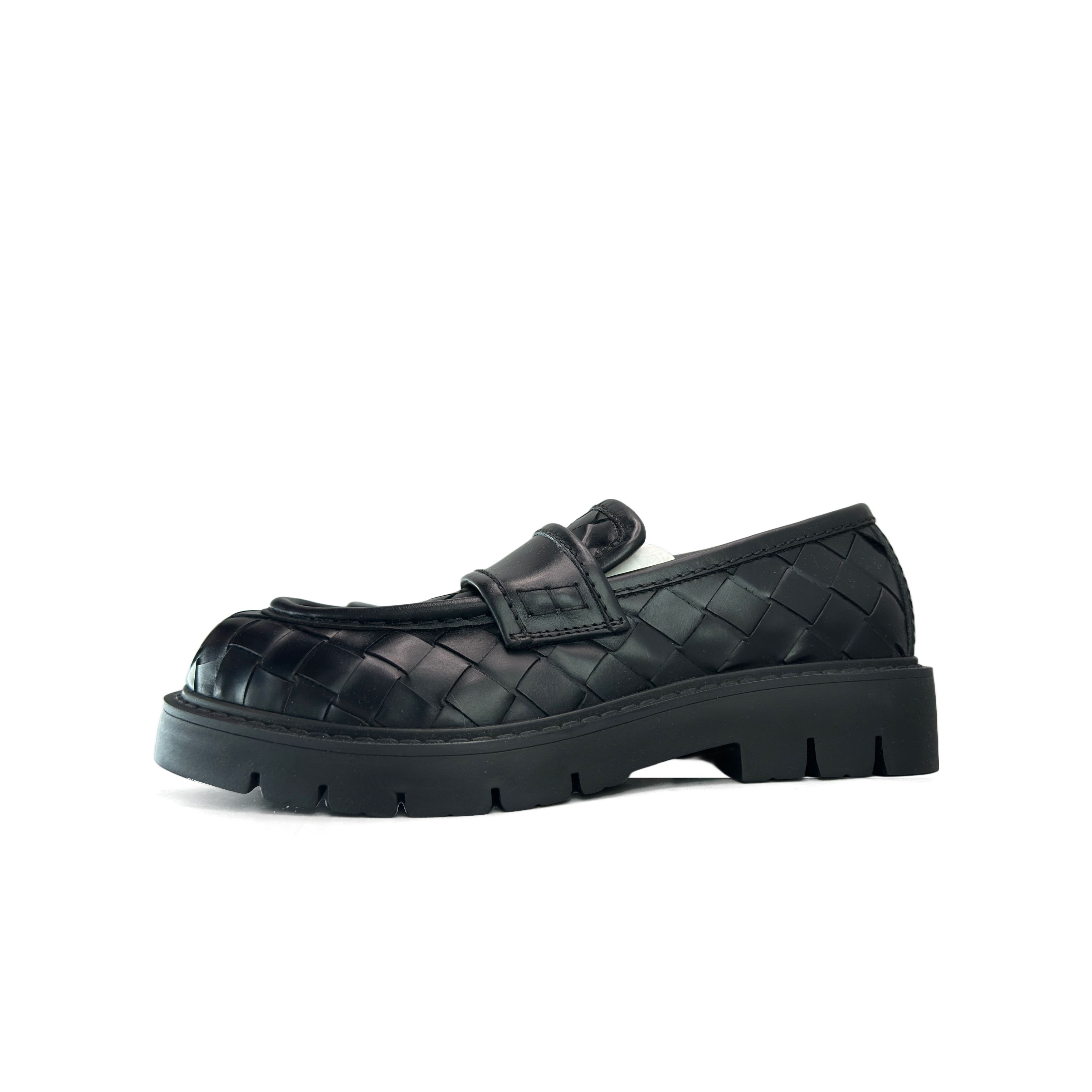 Bottega Veneta Bottega Veneta Intrecciato Leather Loafers Size 37 Size US 7 / IT 37 - 1 Thumbnail