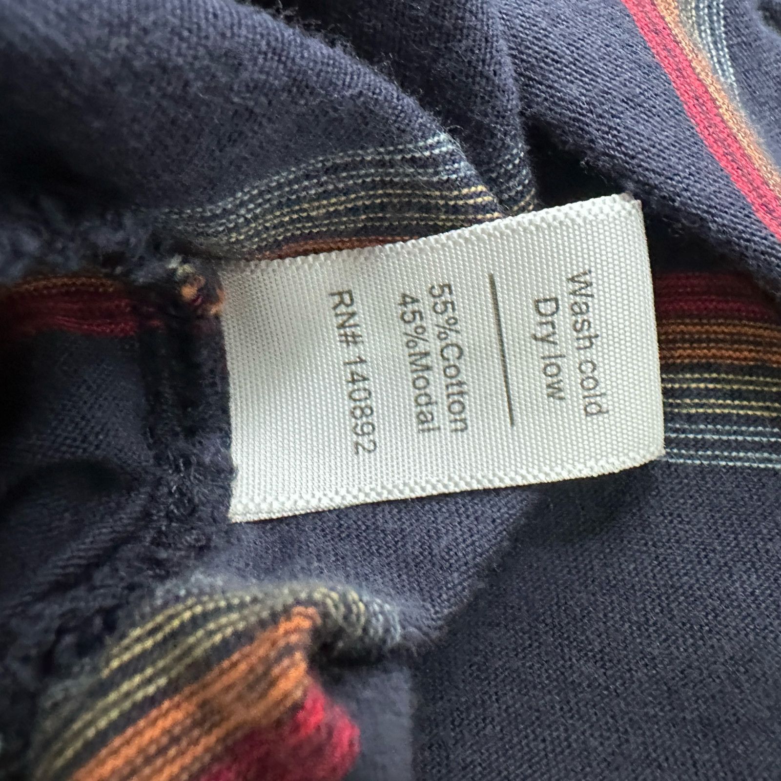 Marine Layer Marine Layer T-Shirt Men L Blue Red Striped Cotton Crew Neck Size US L / EU 52-54 / 3 - 8 Thumbnail