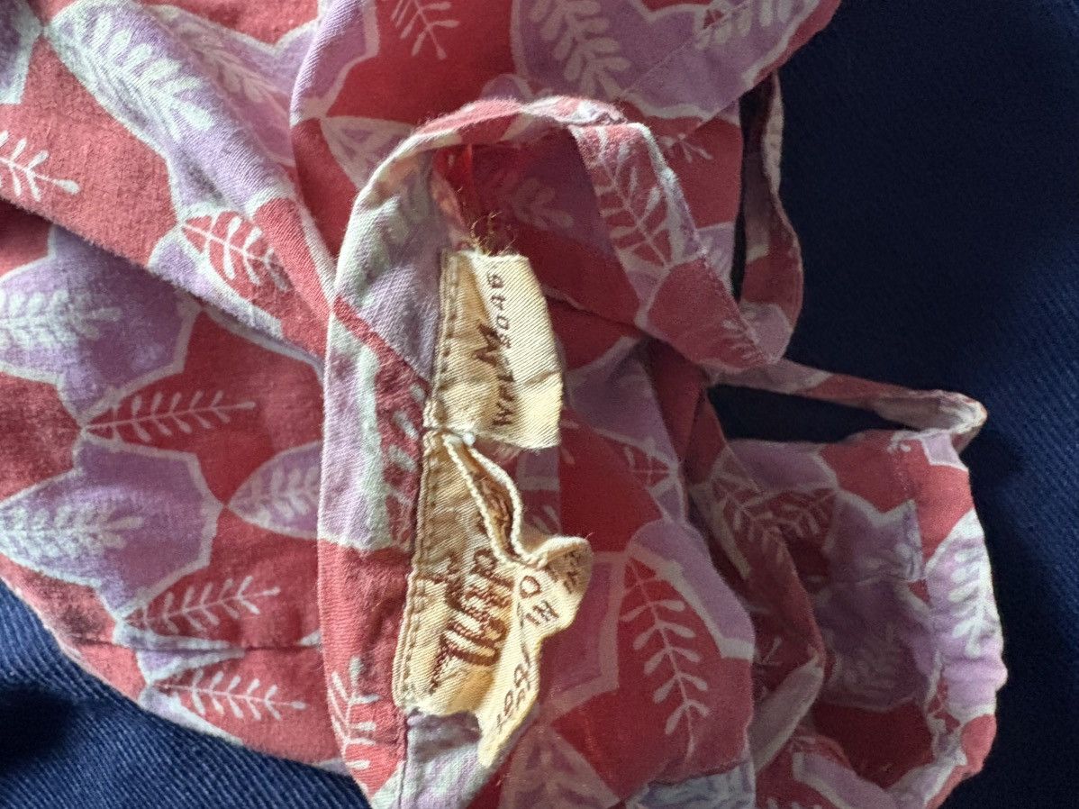 Other Whistle & Flute Pink Leaf Print 100% Cotton Midi Sundress Size M / US 6-8 / IT 42-44 - 3 Thumbnail