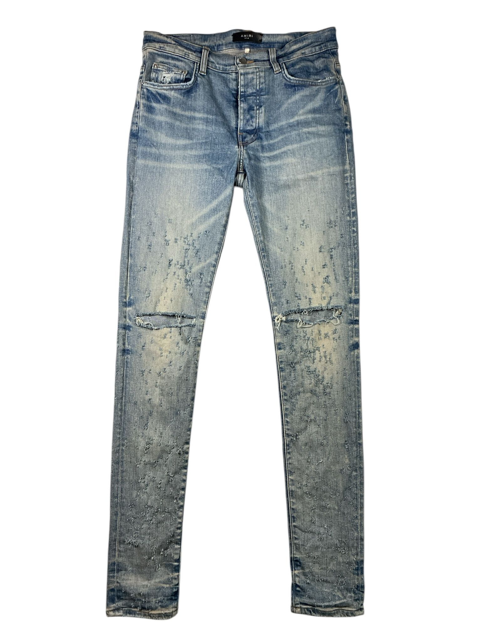 Amiri Amiri Shotgun Ripped Skinny Jeans Size US 32 / EU 48 - 1 Thumbnail
