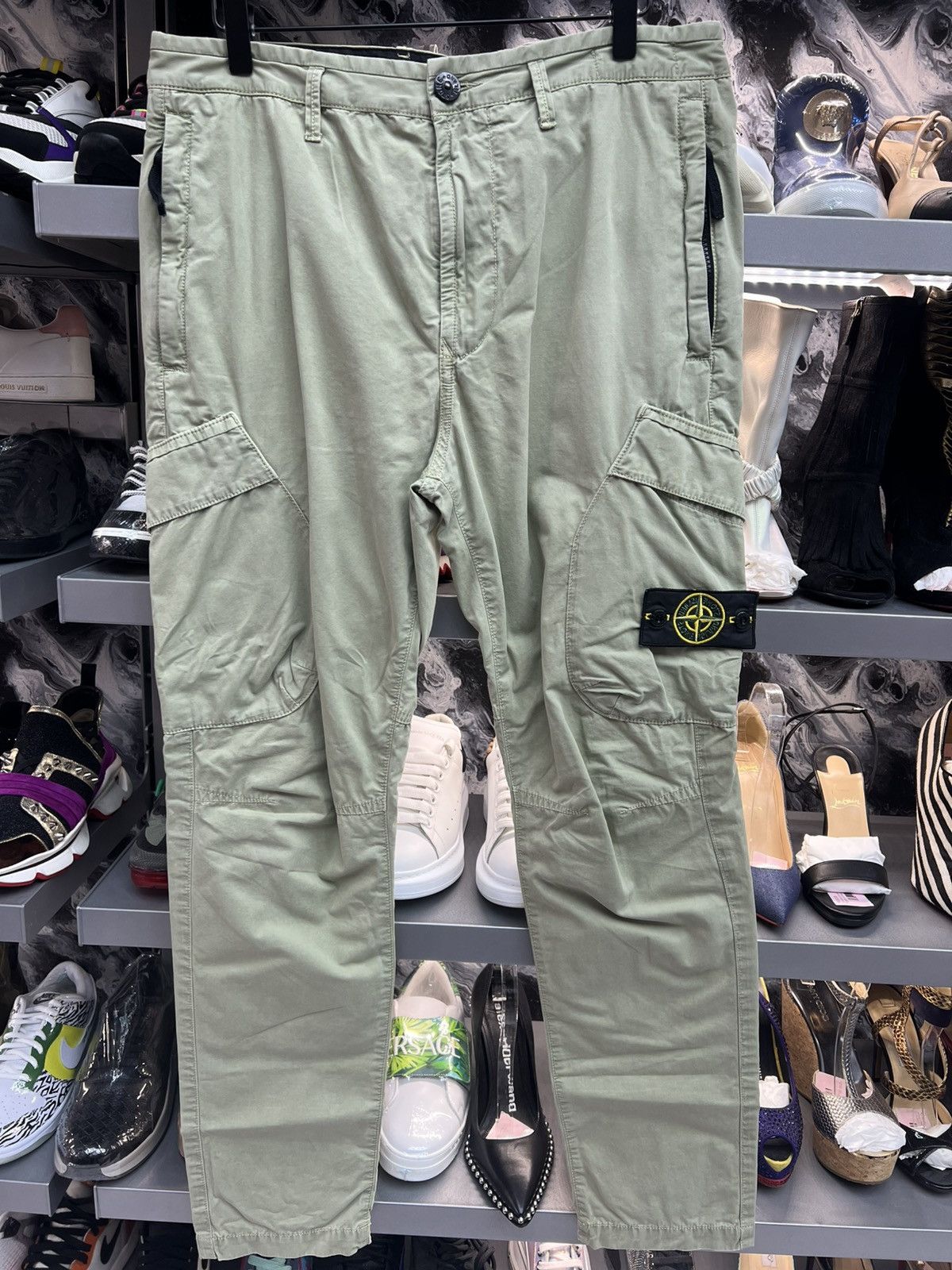 Stone Island Stone Island Olive Cargo Pants Size 31" - 1 Thumbnail