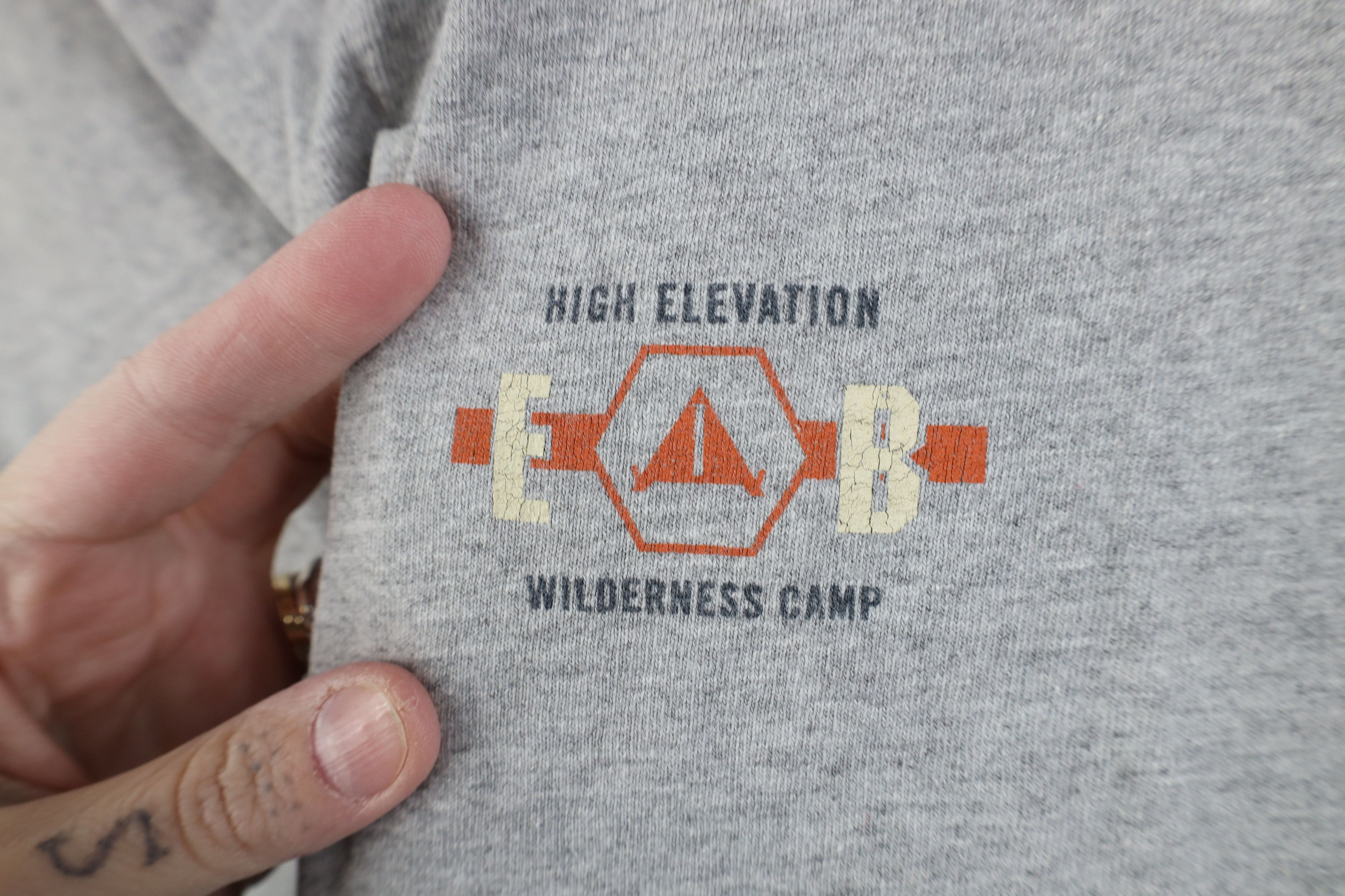 Eddie Bauer Vintage 90s Eddie Bauer Camp Long Sleeve T-Shirt Gray USA Size US XXL / EU 58 / 5 - 4 Thumbnail
