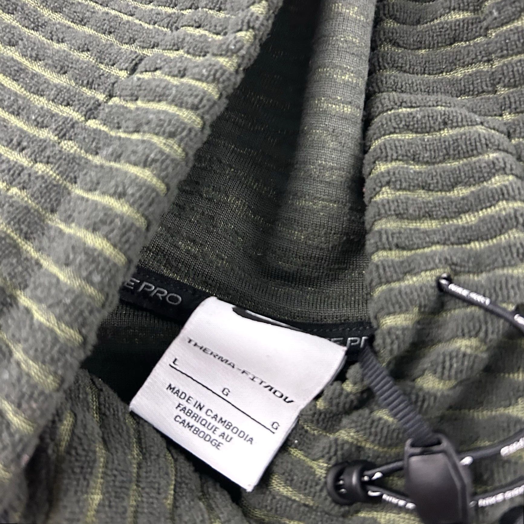 Nike Nike Pro Therma Fit Advance Hoodie Mens Large Green Pullover Jacket Size US L / EU 52-54 / 3 - 5 Thumbnail