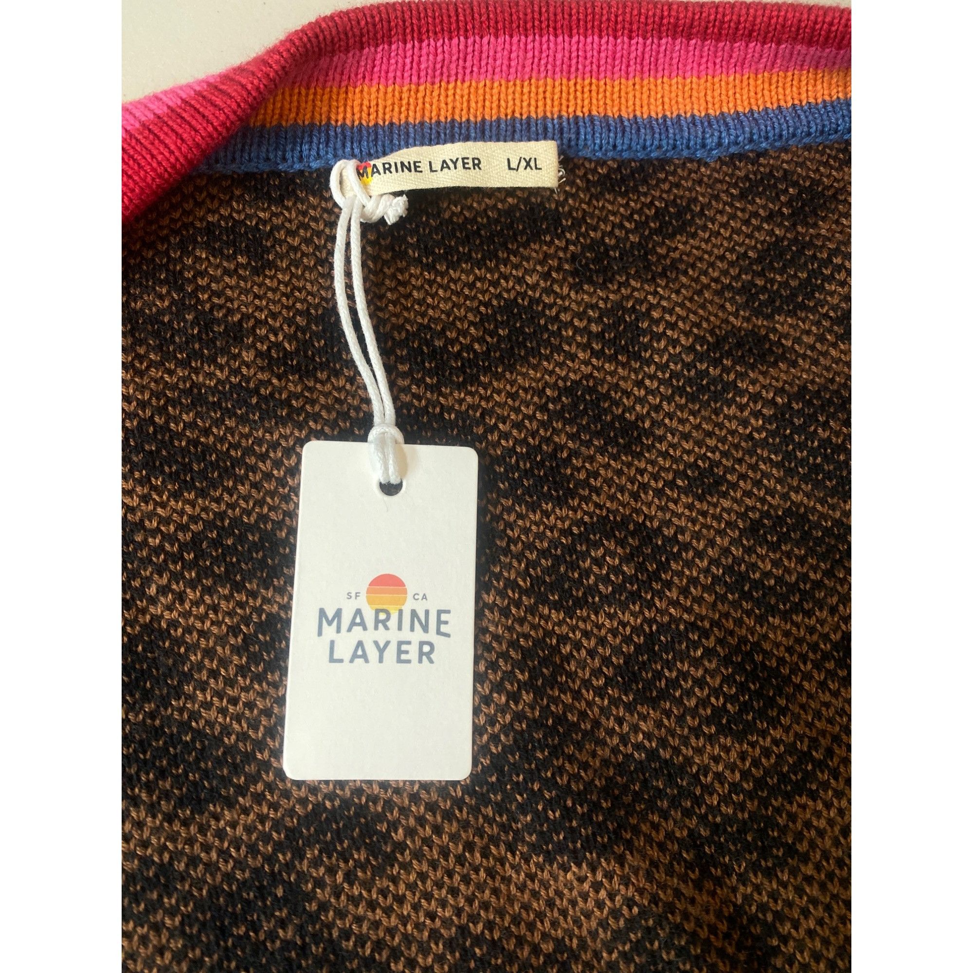 Marine Layer NWT Marine Layer Martha Sweater Coat Leopard Duster Cardigan Size XL / US 12-14 / IT 48-50 - 11 Thumbnail
