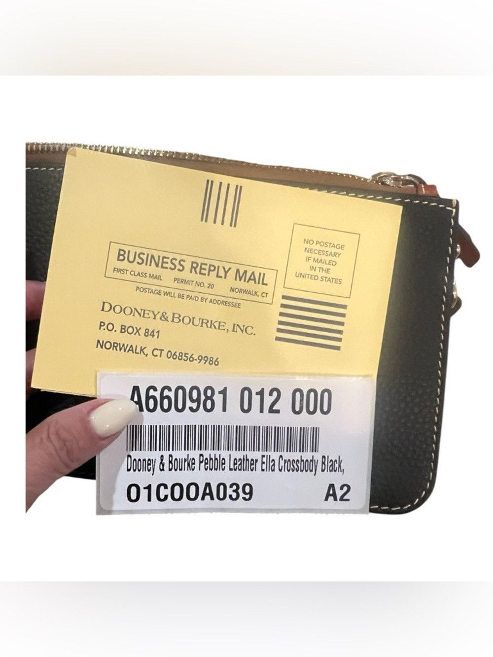 Dooney & Bourke Dooney & Bourke Pebble Leather Ella Crossbody Black Double Size ONE SIZE - 4 Thumbnail